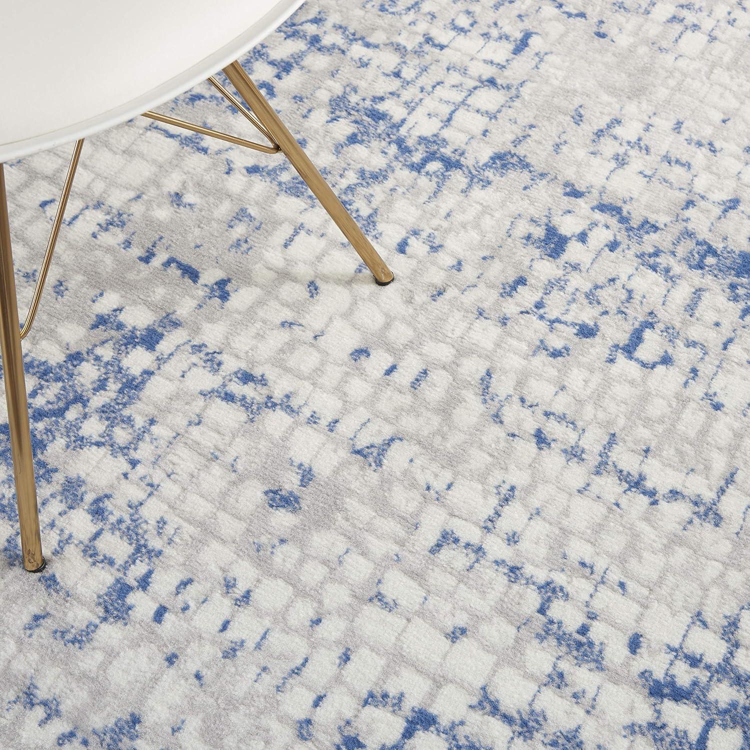 Nourison Whimsicle WHS07 Indoor only Area Rug - Grey Blue 4' x 6'