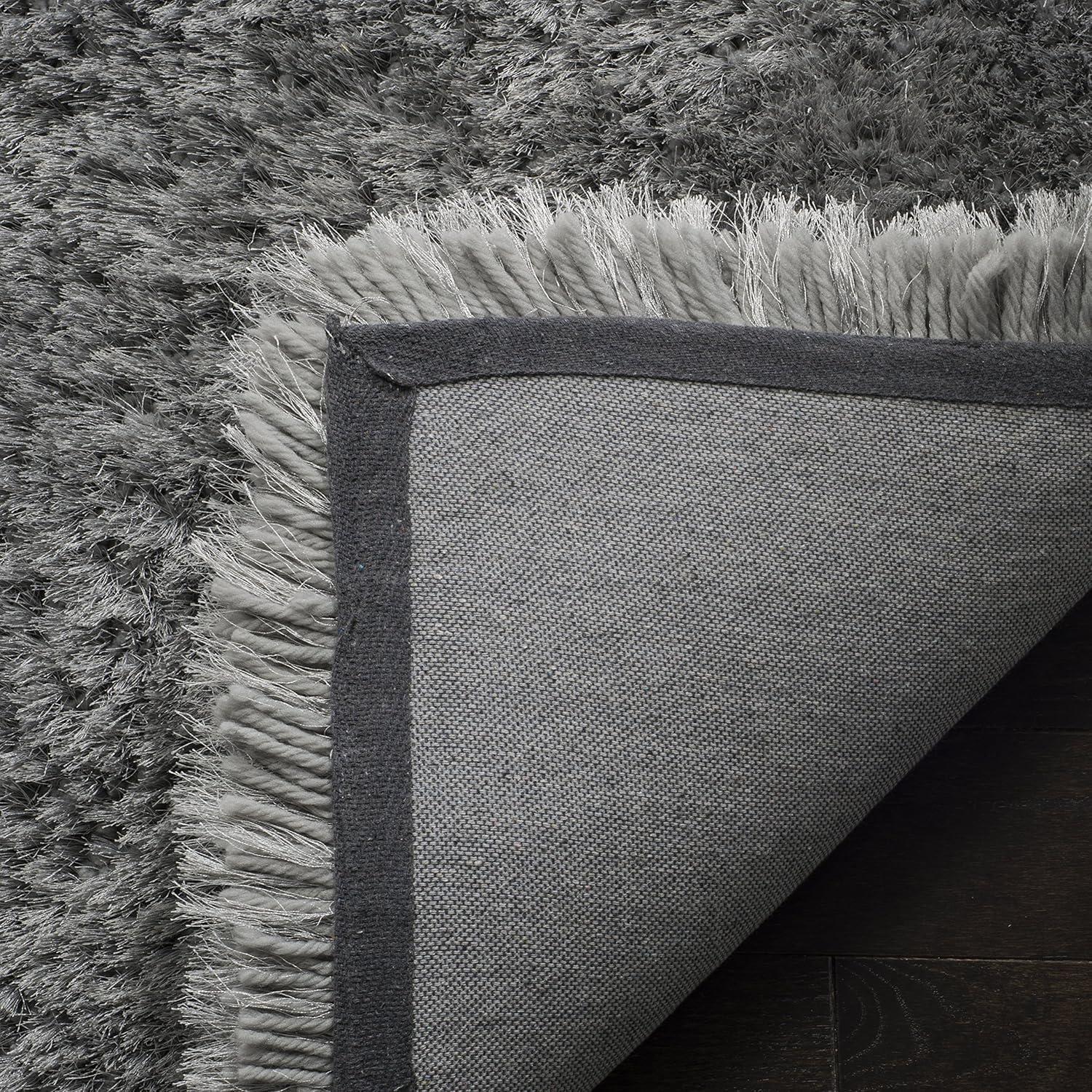 Luxe Shag SGX160 Hand Tufted Indoor Area Rug - Grey - 5'x8' - Safavieh