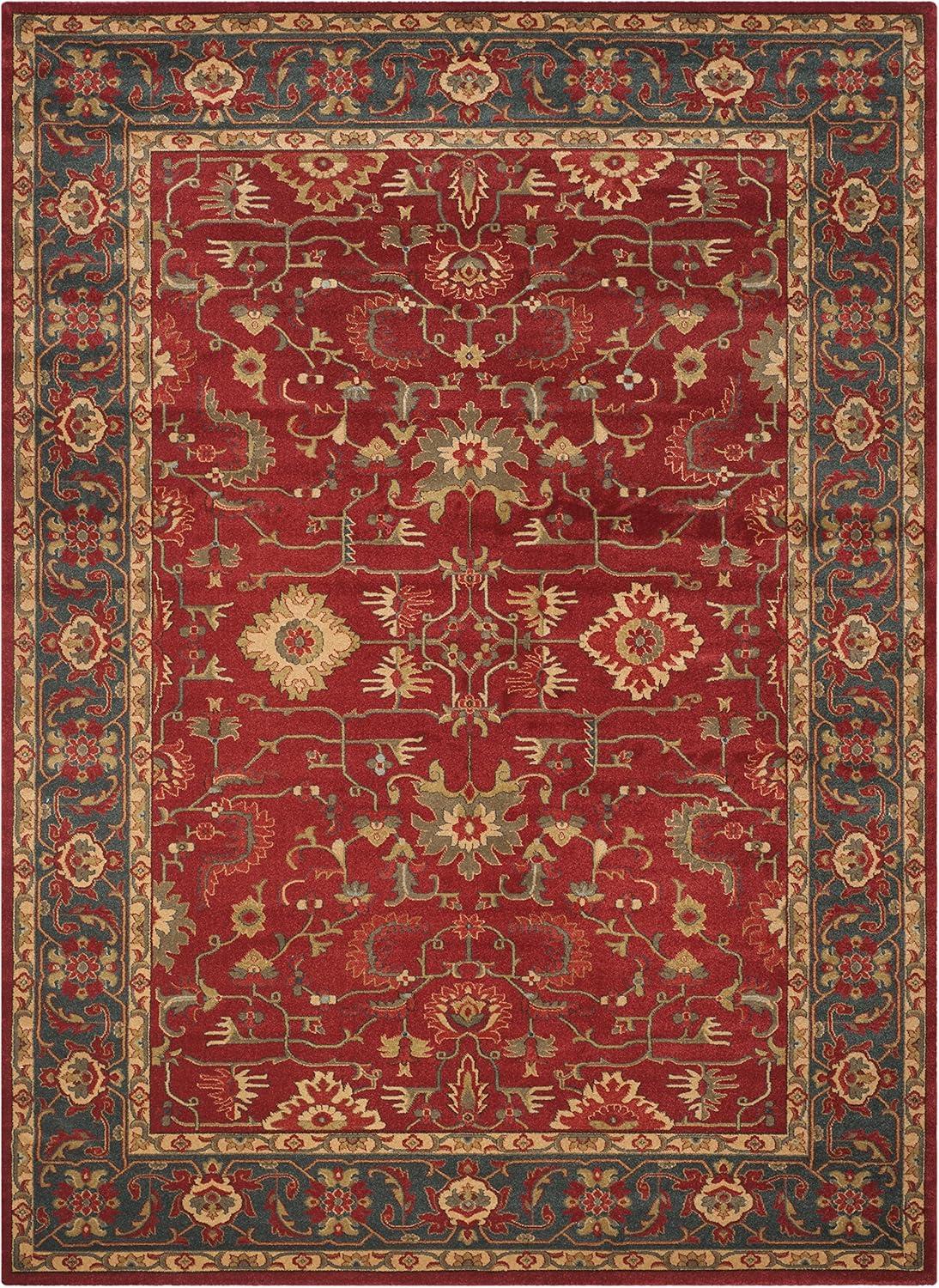 Mahal MAH693 Power Loomed Indoor Area Rug - Red/Navy - 9'x12' - Safavieh