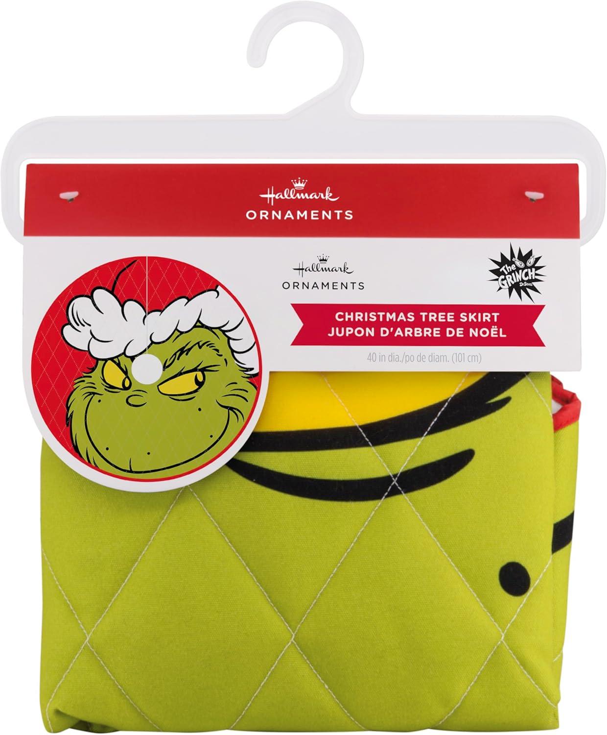 Hallmark Dr. Seuss's How the Grinch Stole Christmas! 40" Christmas Tree Skirt, Fabric