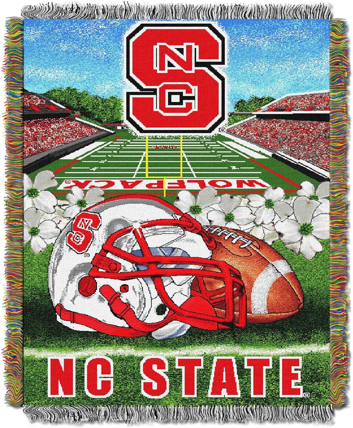 Clemson Tigers Orange and Green Woven Tapestry Throw Blanket