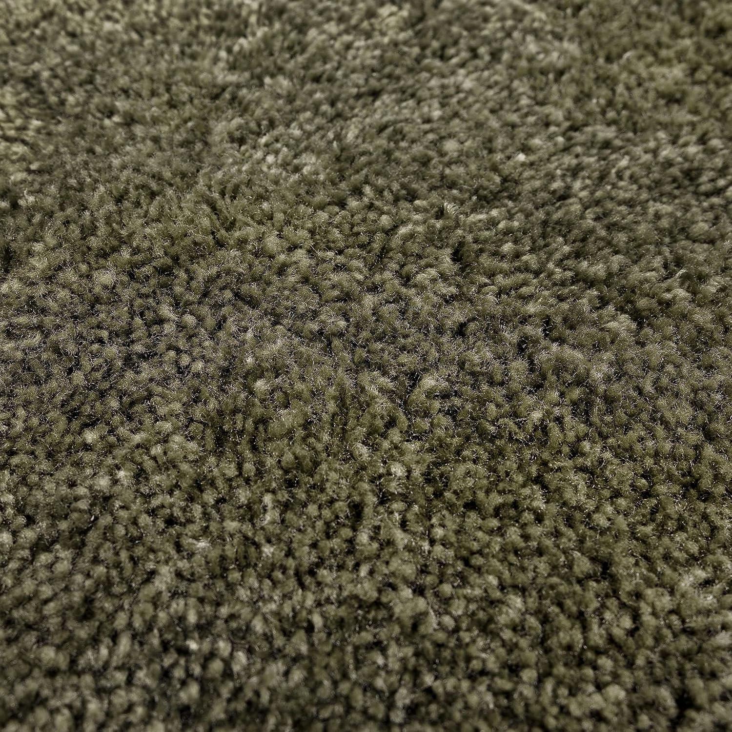 BrylaneHome The Elegance Bath Rug Collection - Bath Rug - 17" W 24" L, Olive