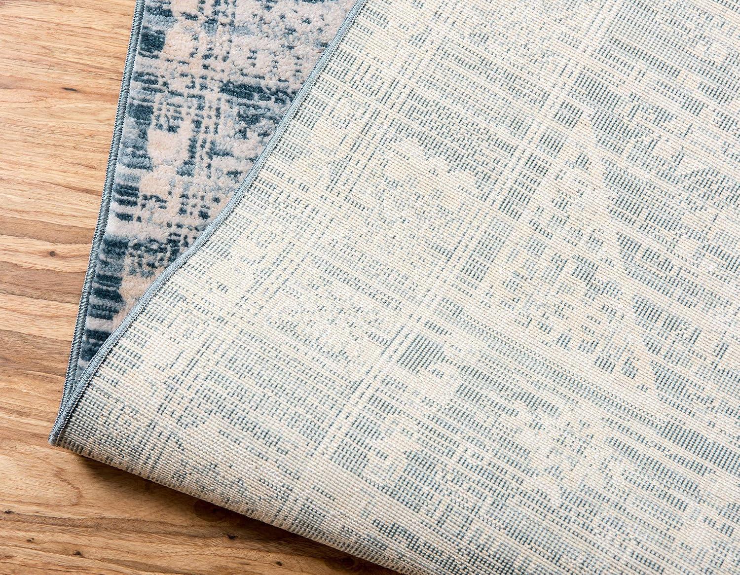 Unique Loom Paris Collection Area Rug - Louisa (7' 1" x 10' Rectangle Dark Gray/Beige)