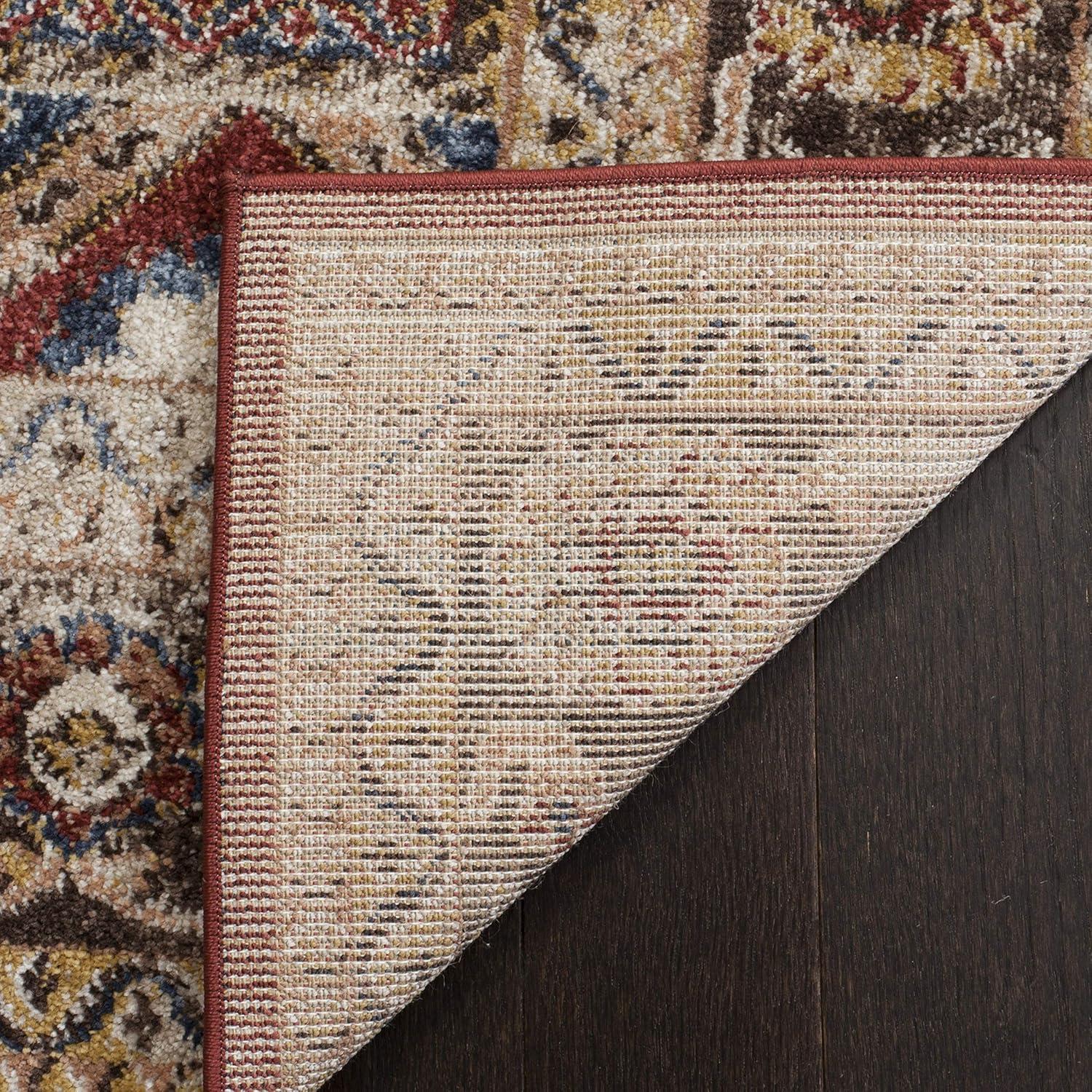 SAFAVIEH Bijar Kagan Traditional Area Rug, Royal/Brown, 3' x 5'