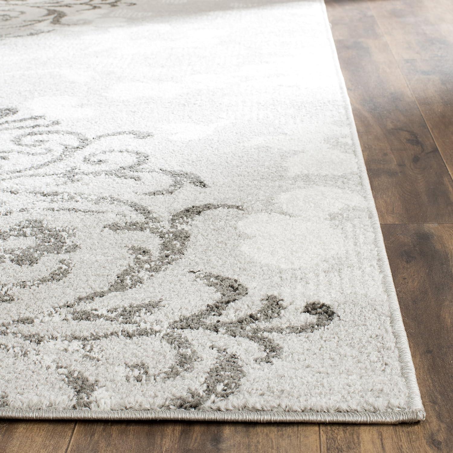 Adirondack ADR114 Machine Made Indoor Area Rug - Silver/Ivory - 12'x18' - Safavieh