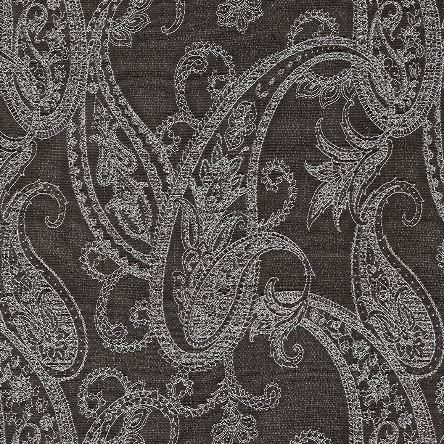 Sun Zero 100% Blackout Pedra Paisley Embroidery Back Tab Curtain Panel