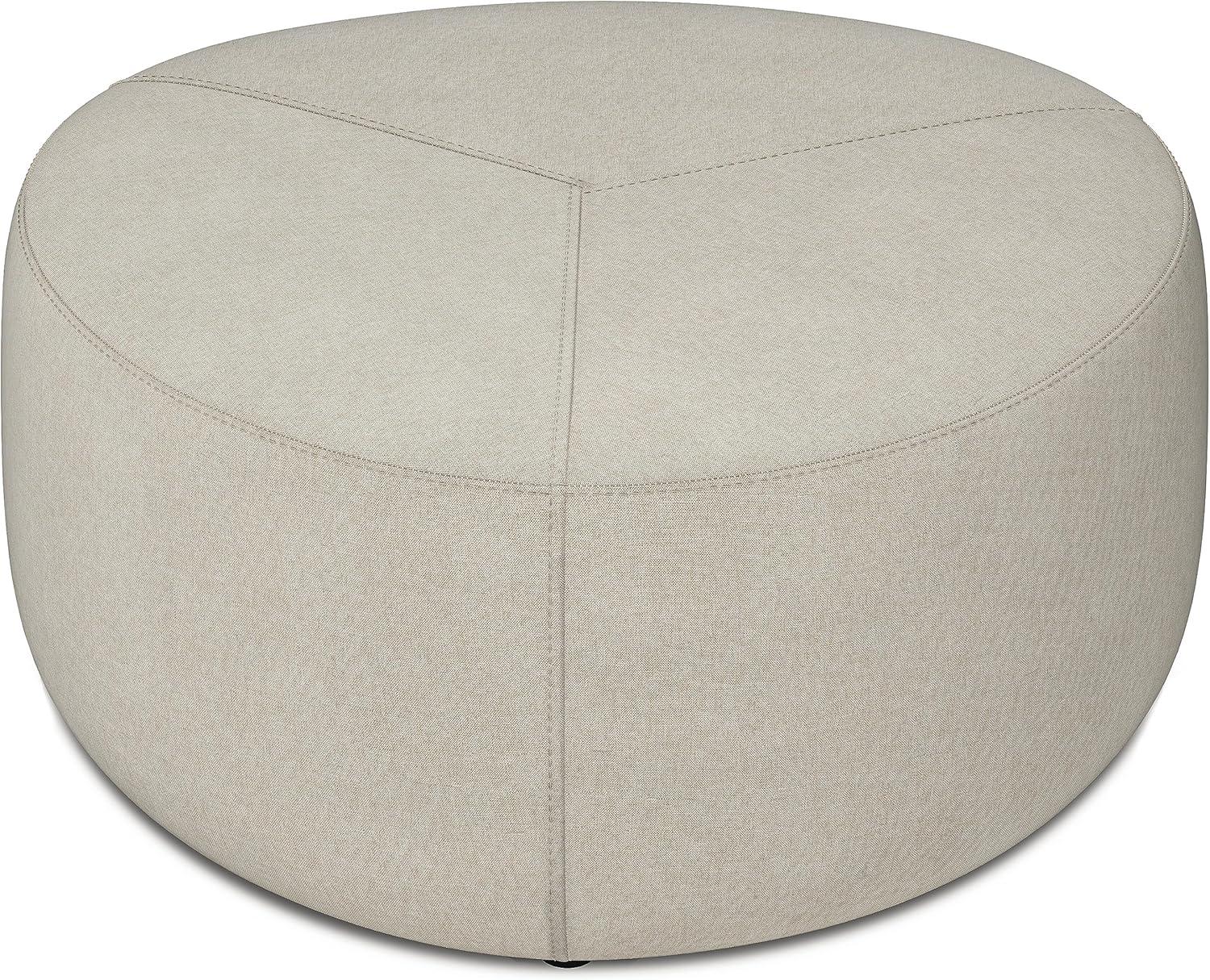 Simpli Home Moore Upholstered Ottoman