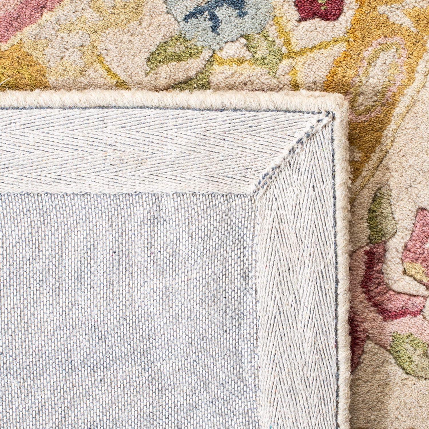 Savonnerie SAV202 Hand Tufted Area Rug - Sage/Beige - 5'x8' - Safavieh.