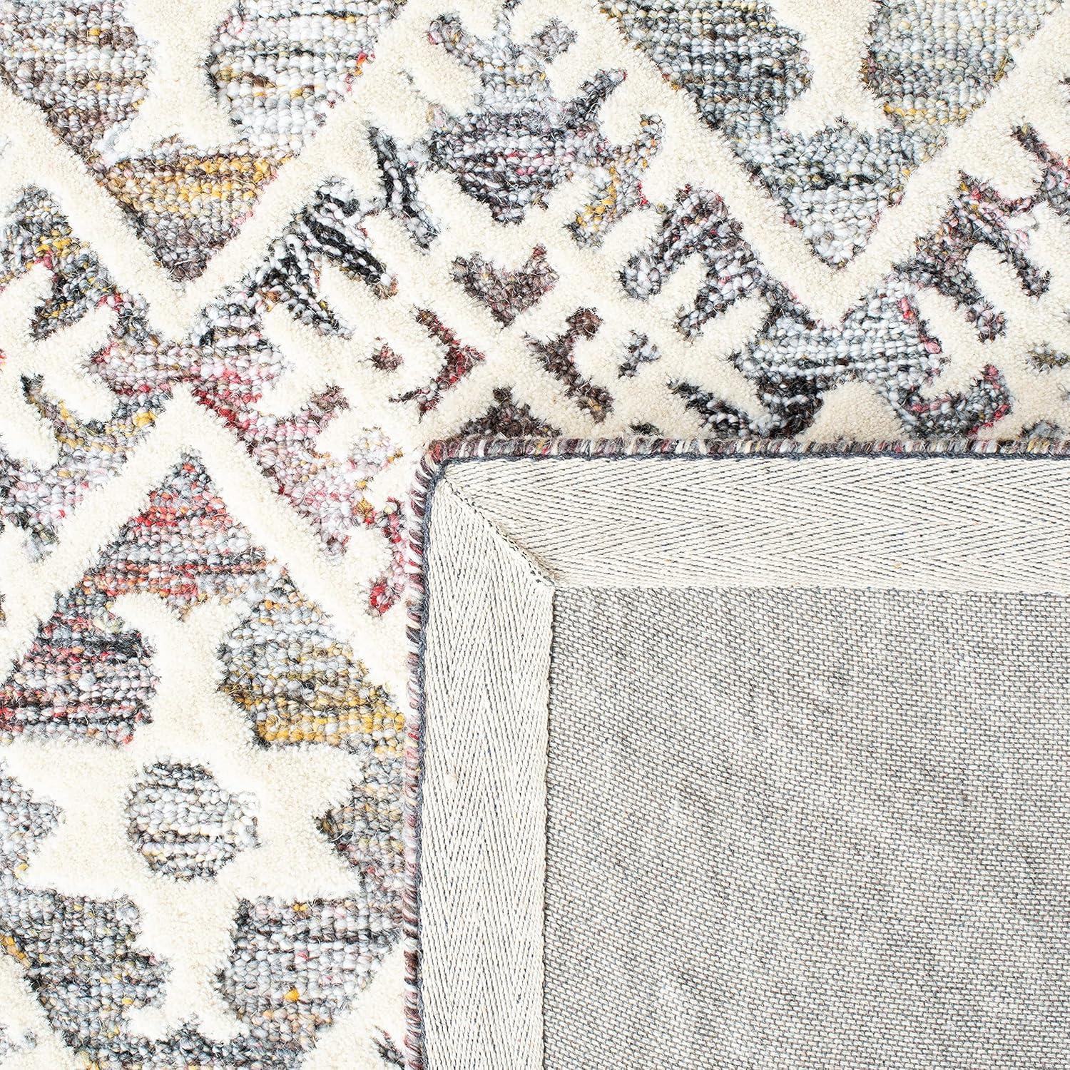 Roslyn ROS803 Hand Tufted Area Rug - Red/Ivory - 3'x5' - Safavieh.