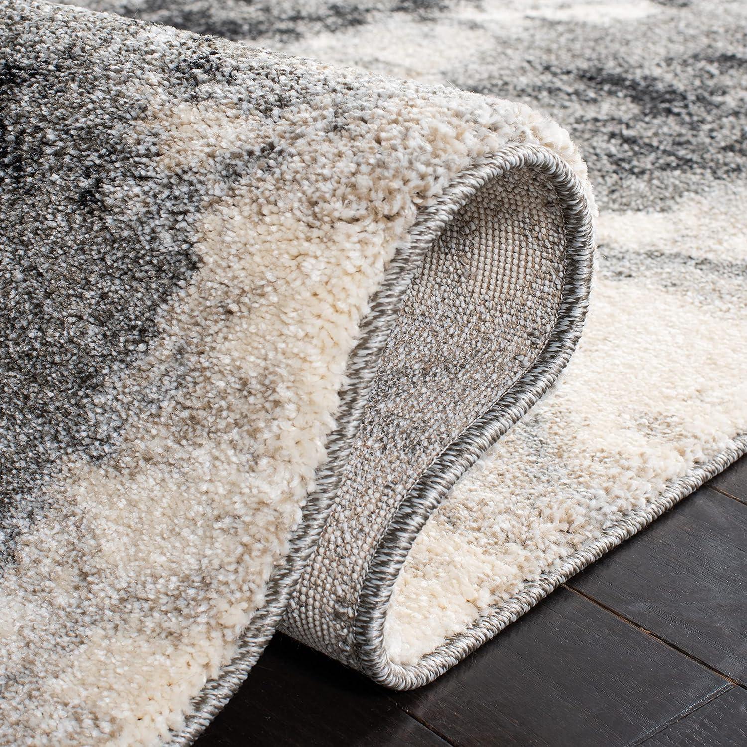 Retro RET2141 Power Loomed Indoor Accent Rug - Cream/Grey - 2'6"x4' - Safavieh.