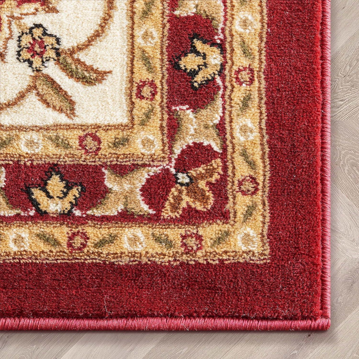 Noble Sarouk Red Persian Floral Oriental Formal Traditional Rug 3x10 ( 2'7" x 9'6" Runner ) Modern Contemporary Transitional Soft Rug