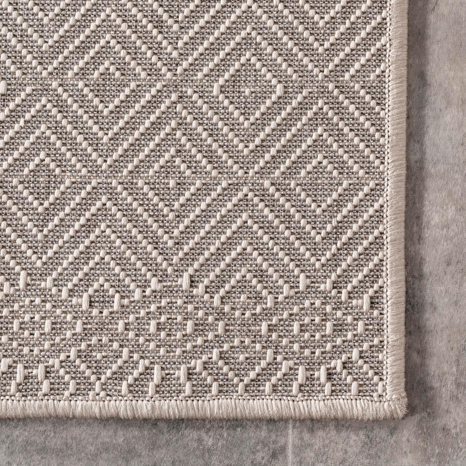 Nuloom Paloma Abstract Geometric Indoor and Outdoor Area Rug 8x10, Gray
