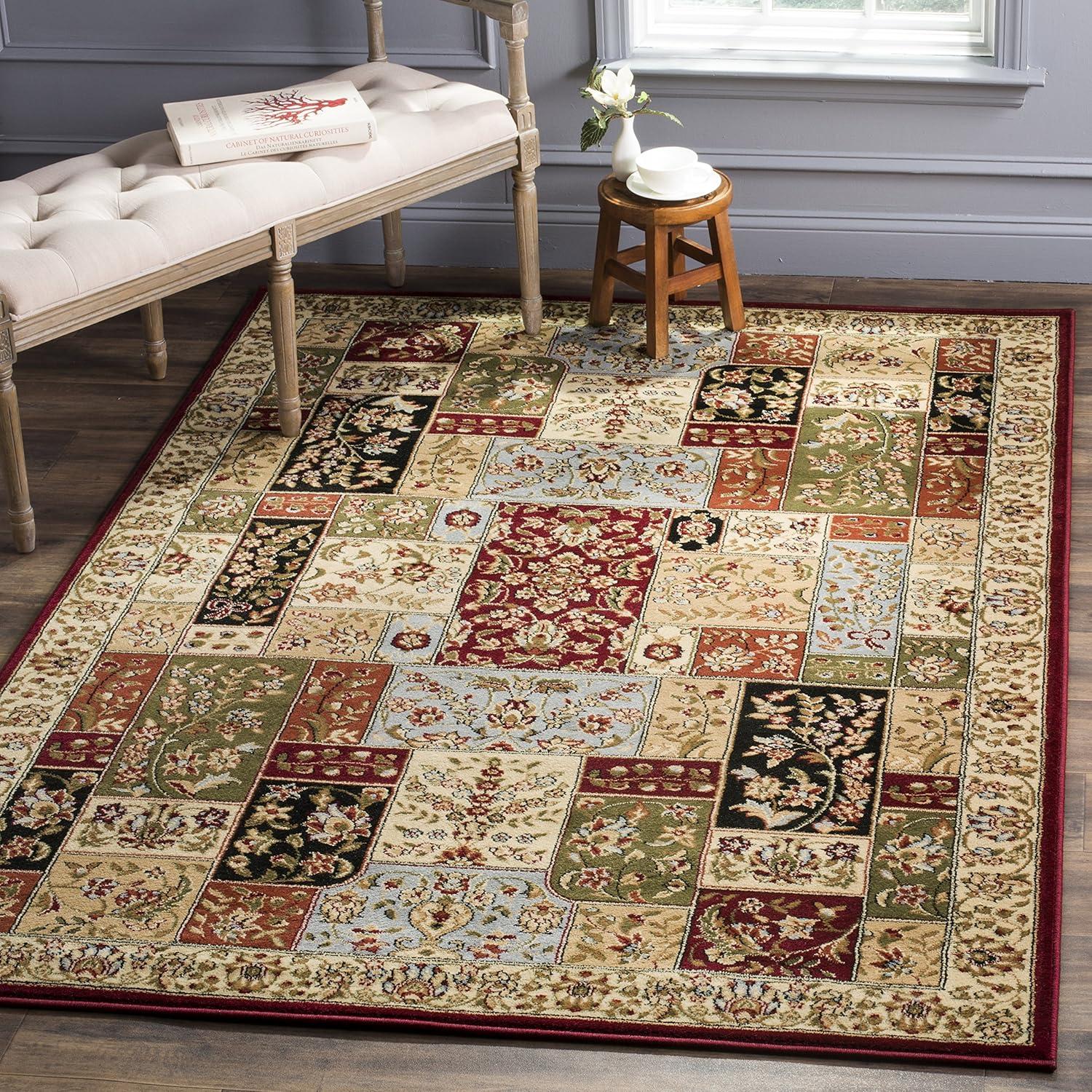 Lyndhurst LNH318 Power Loomed Area Rug - Multi/Ivory - 5'3"x7'6" - Safavieh.