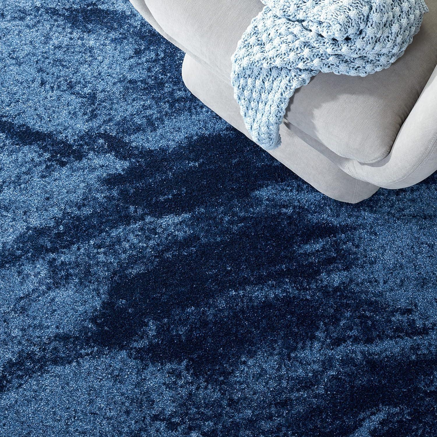 Retro RET2891 Power Loomed Indoor Area Rug - Light Blue/Blue - 8'x8' - Safavieh.