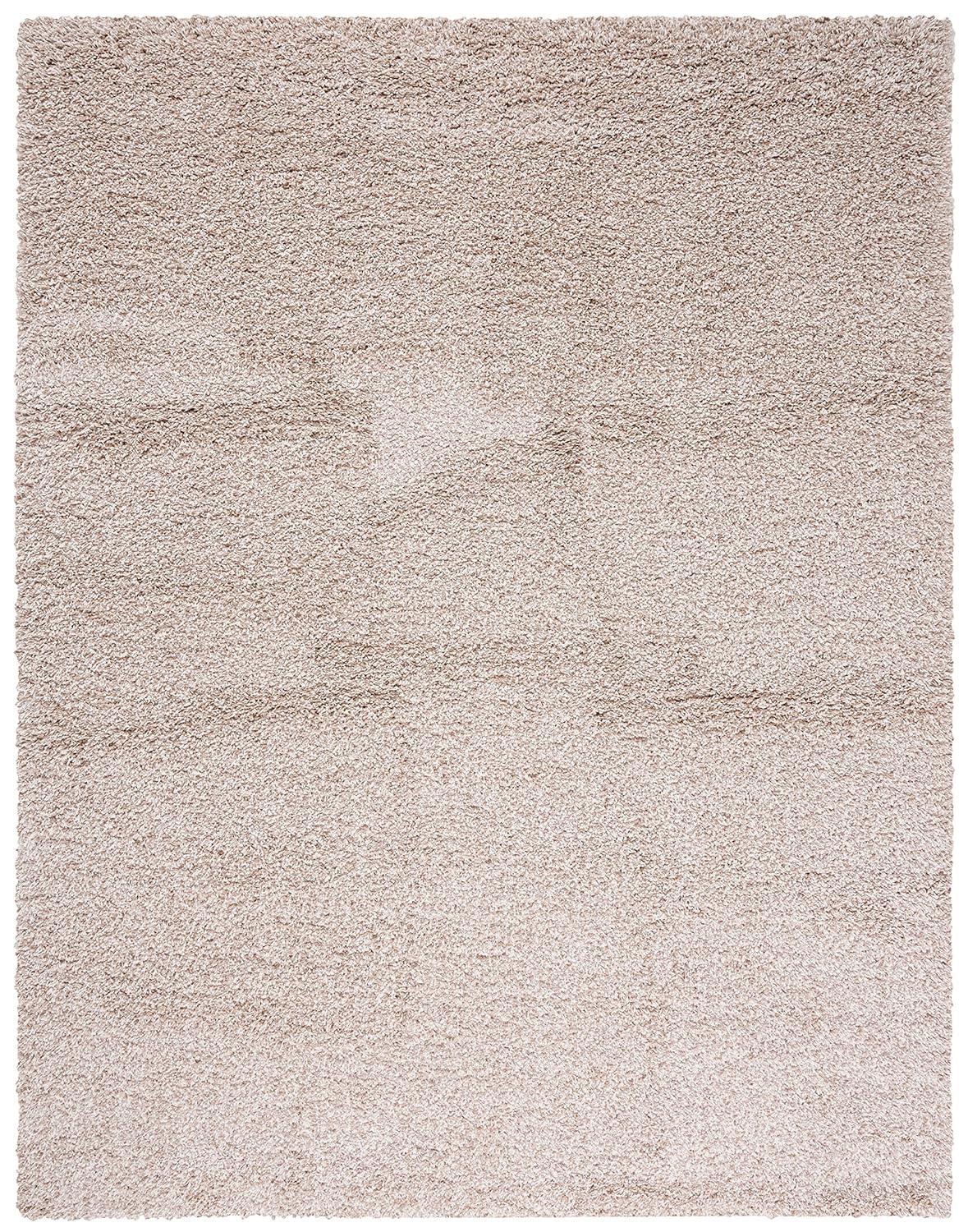 Santa Monica Shag SGN725 Power Loomed Indoor Area Rug - Taupe - 5'3"x7'6" - Safavieh