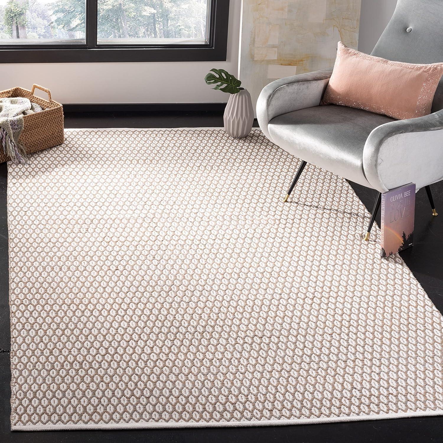 Montauk MTK608 Hand Woven Indoor Area Rug - Beige/Ivory - 5'x8' - Safavieh