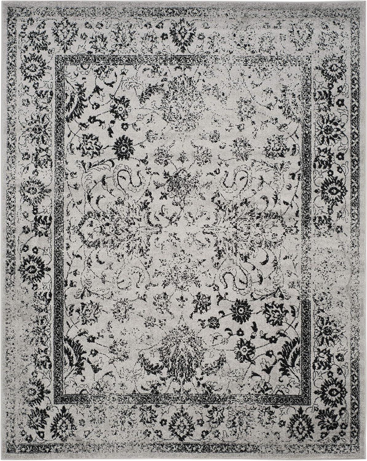 Adirondack ADR109 Machine Made Indoor Area Rug - Grey/Black - 9'x12' - Safavieh