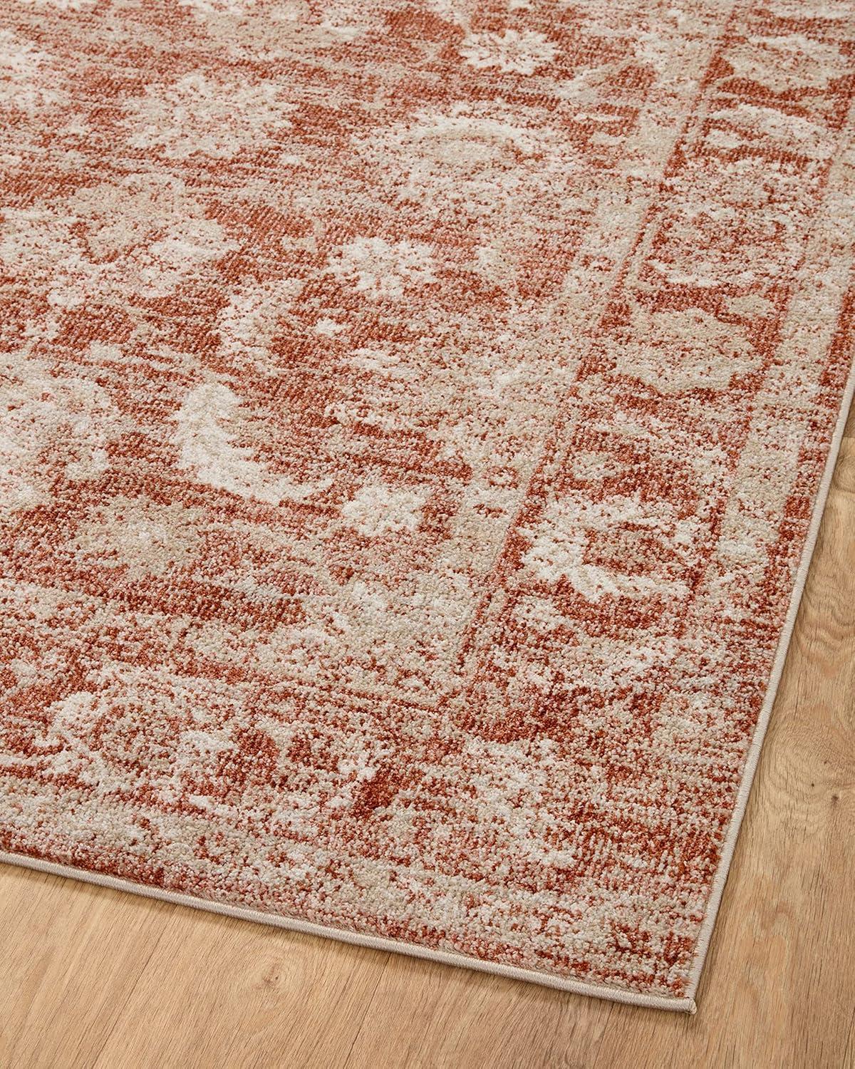 Loloi II Odette Rust / Ivory 2'-3" x 3'-10" Accent Rug