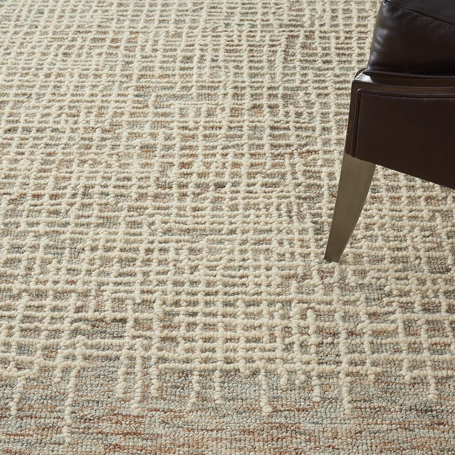 Nourison Vail Rustic Texture Indoor Area Rug Beige/Multi 7'9" x 9'9"