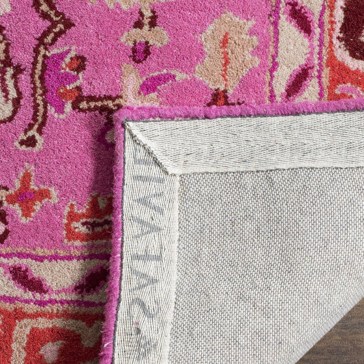Bellagio BLG545 Hand Tufted Area Rug - Red Pink/Ivory - 3'x5' - Safavieh..