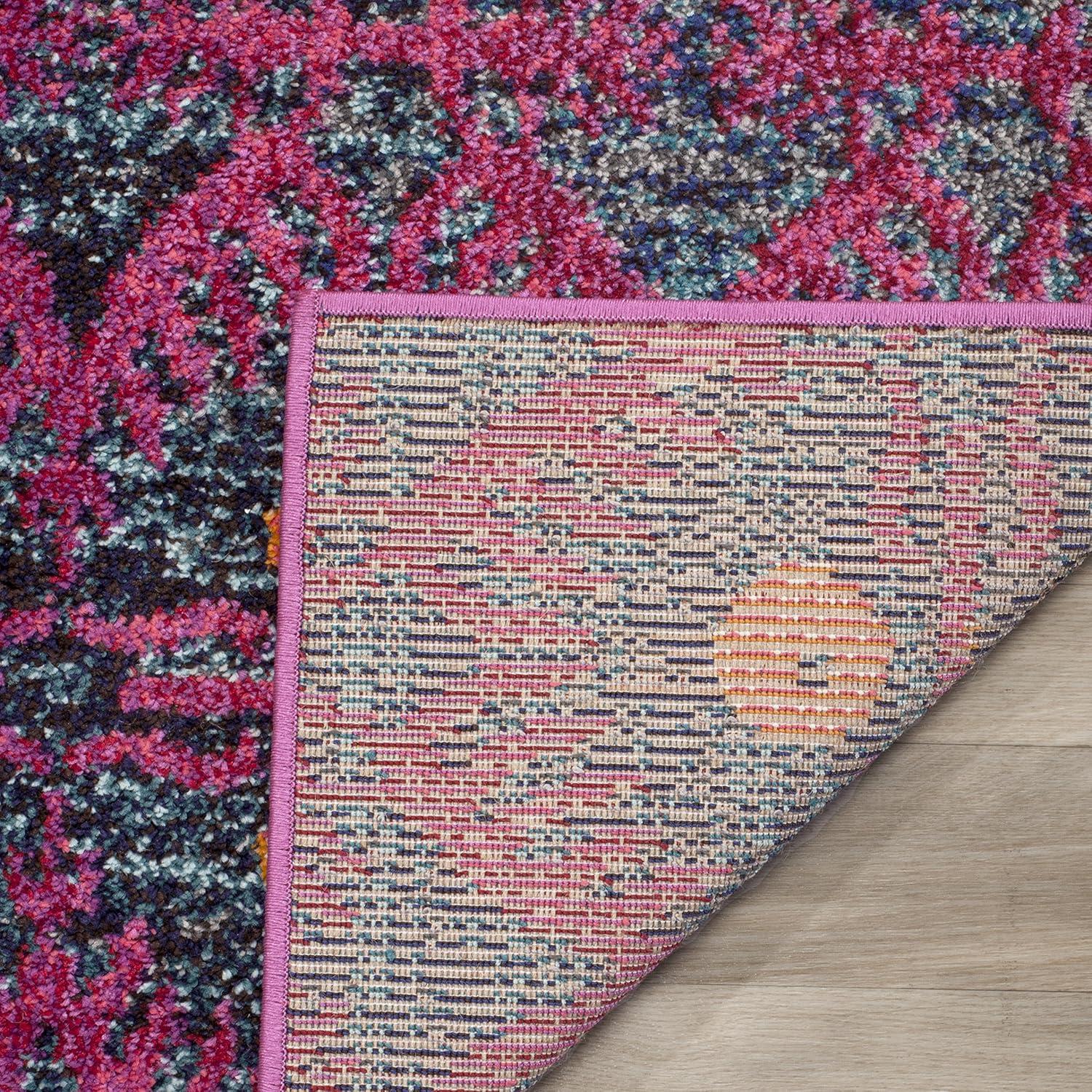 Monaco MNC213 Power Loomed Indoor Area Rug - Pink/Multi - 8'9"x11'9" - Safavieh.