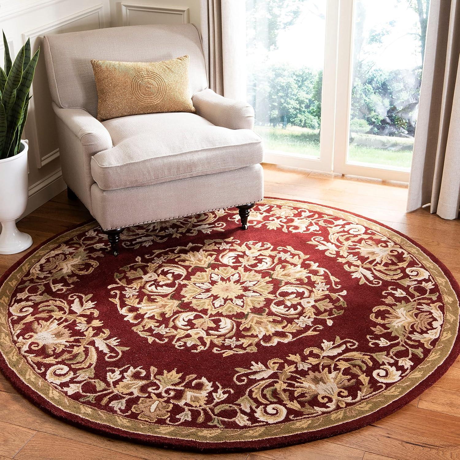 Heritage HG640 Handmade Area Rug - 7'6"x9'6" - Red - Safavieh