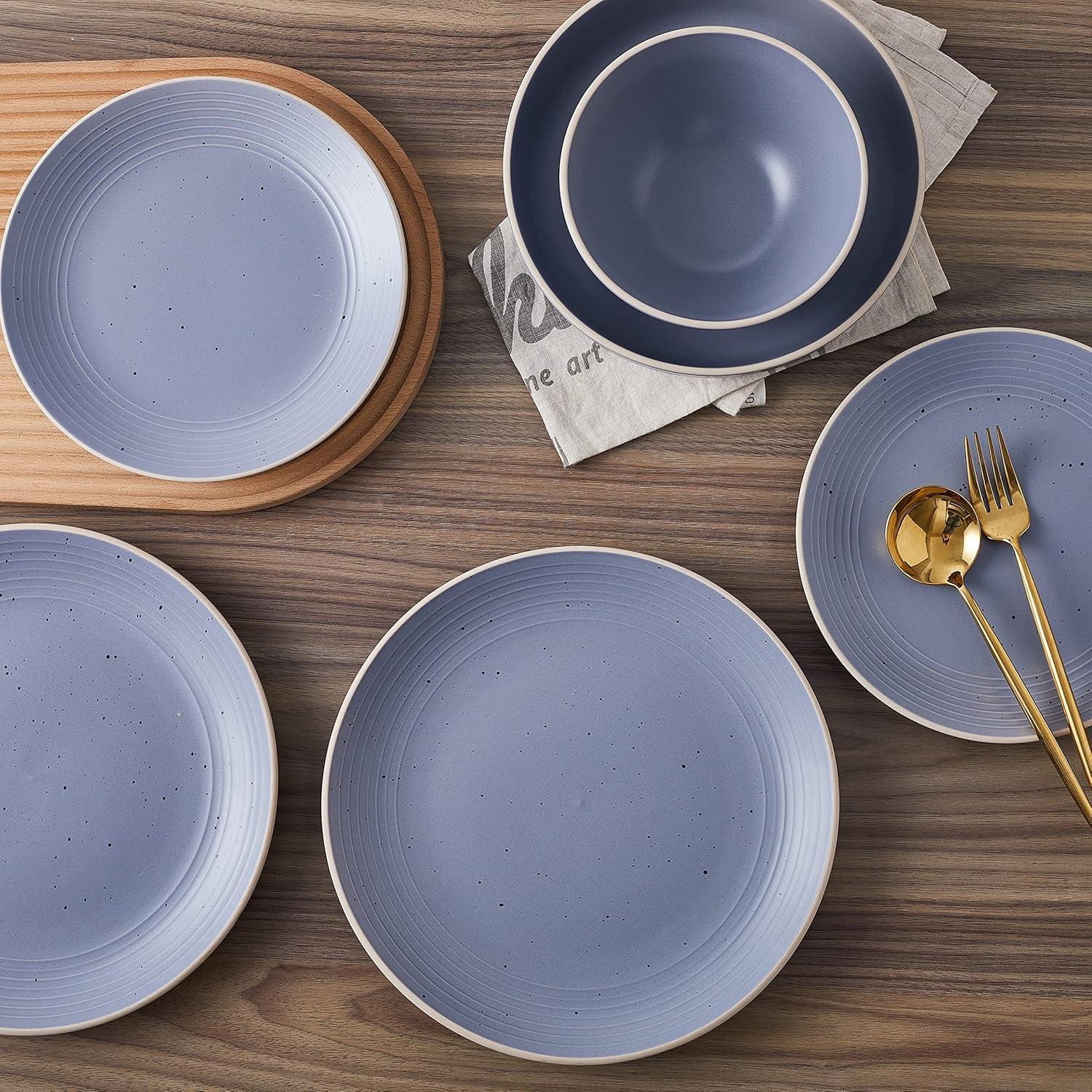 Stone Lain Lauren 32-Piece Stoneware Dinnerware Set, Service for 8