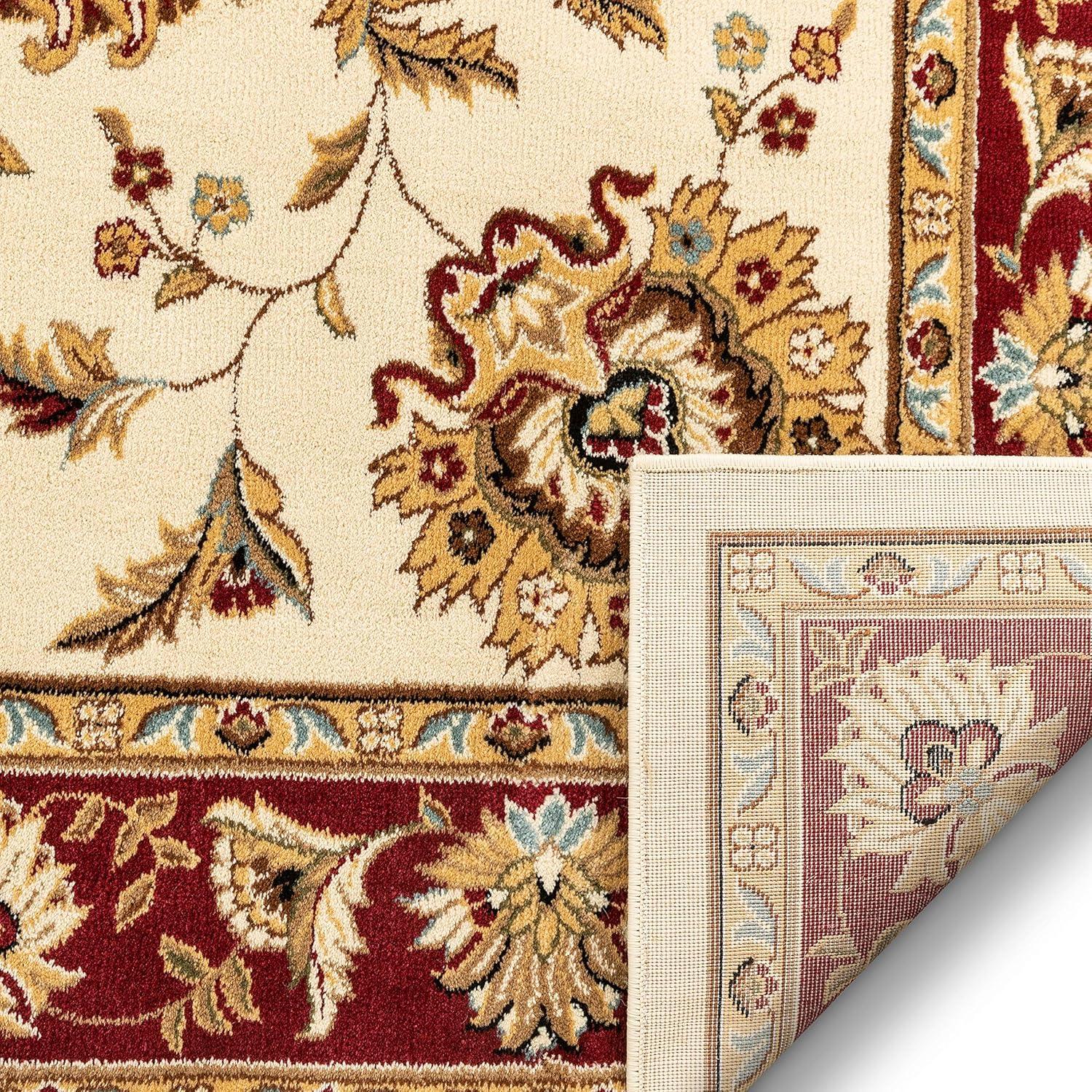 Well Woven Sultan Sarouk Oriental Persian Floral Formal Traditional Modern Classic Thick Soft Area Rug