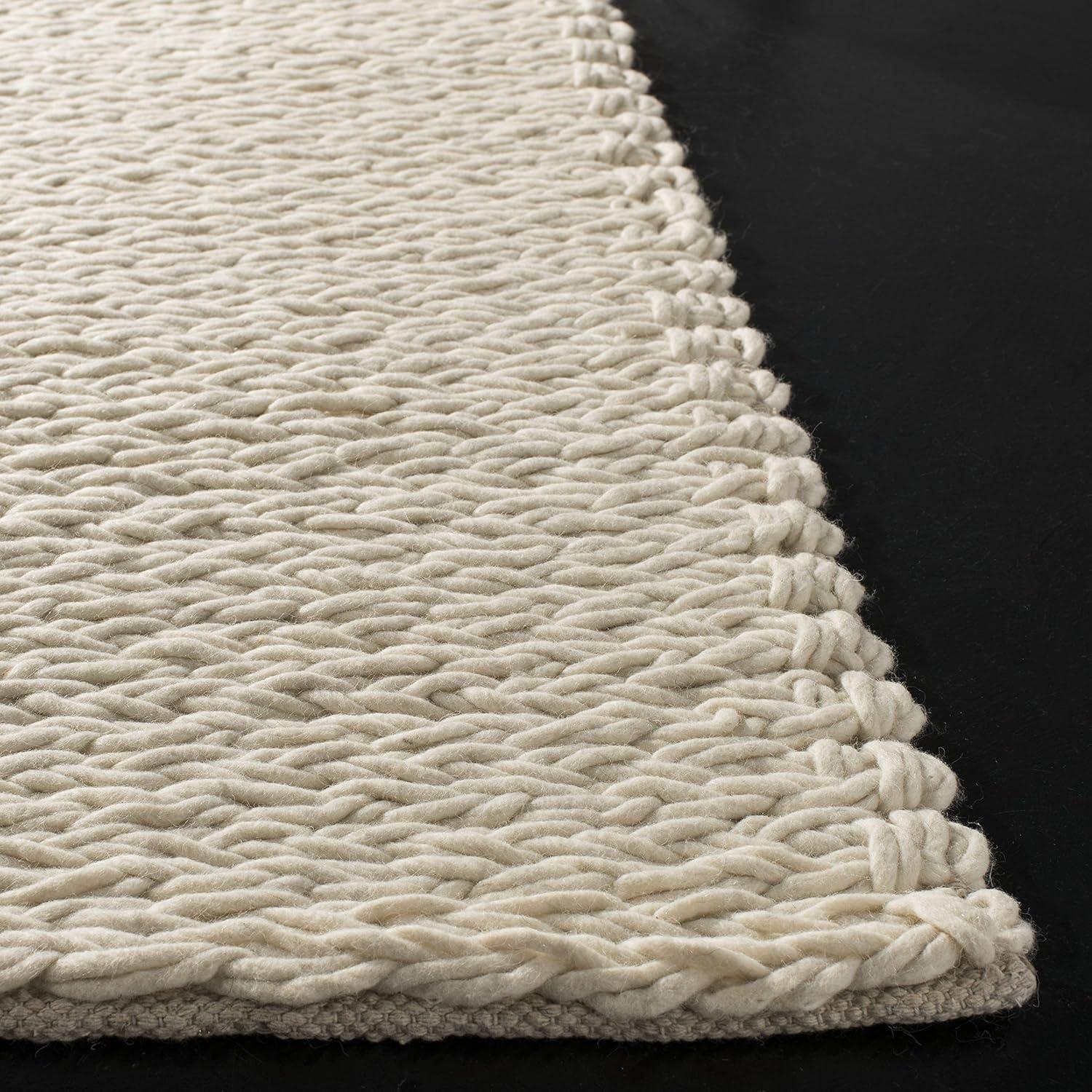 Gracie Oaks Martino Hand Woven Performance Solid Color Rug