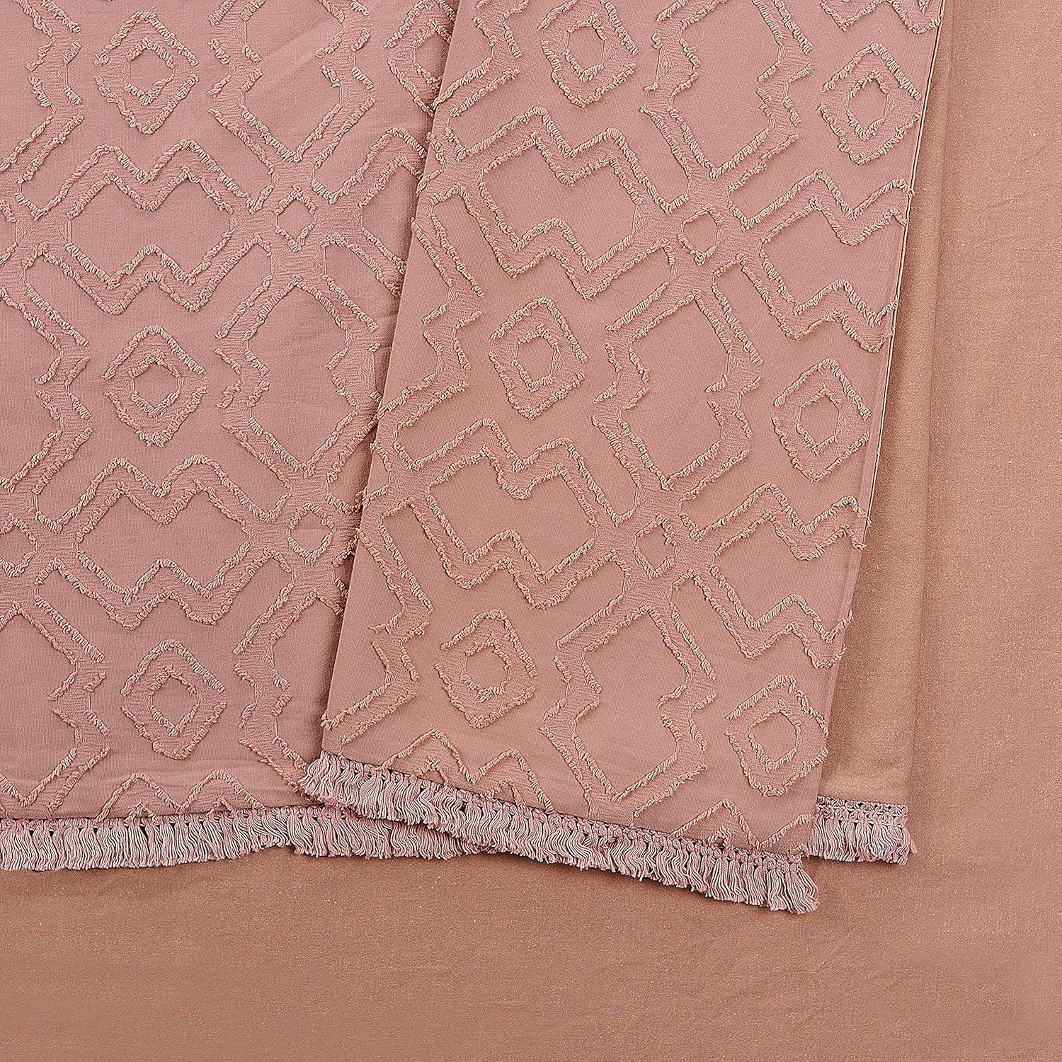 Avah Cotton Bedspread Twin Blush