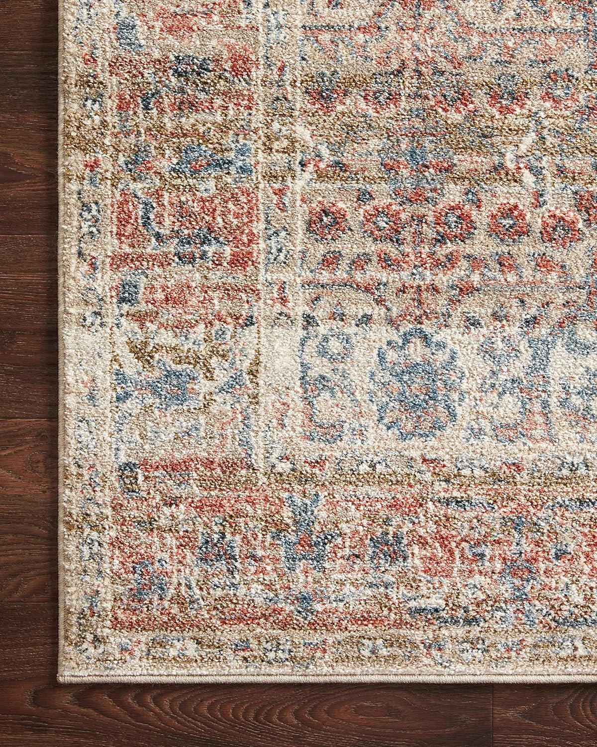 Loloi II Saban SAB-05 Oriental Sand / Rust Area Rug 5'-3" x 7'-6"