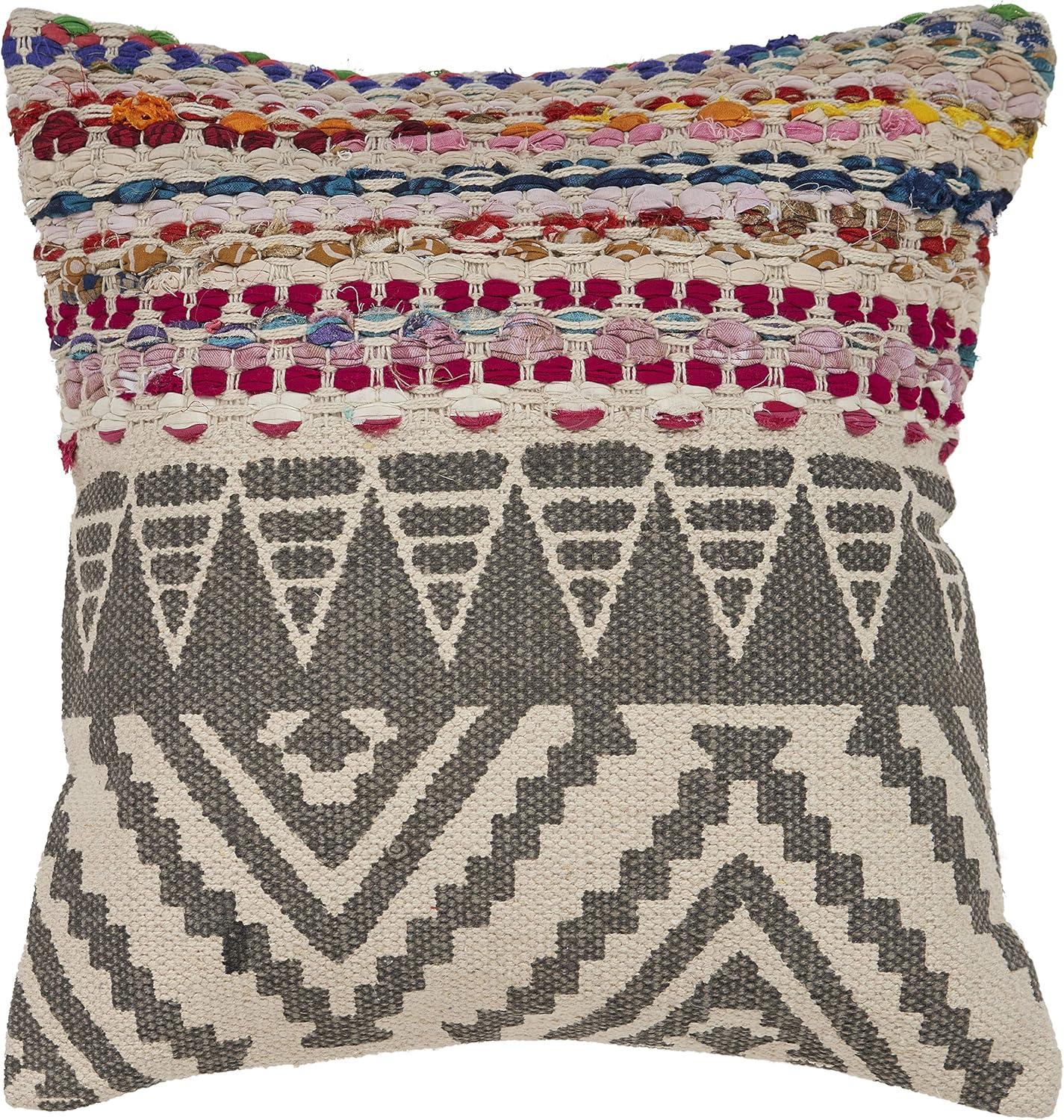 Ox Bay Cailee Boho Geometric Throw Pillow, Multi Color, 18" x 18" Square, Count per Pack 1