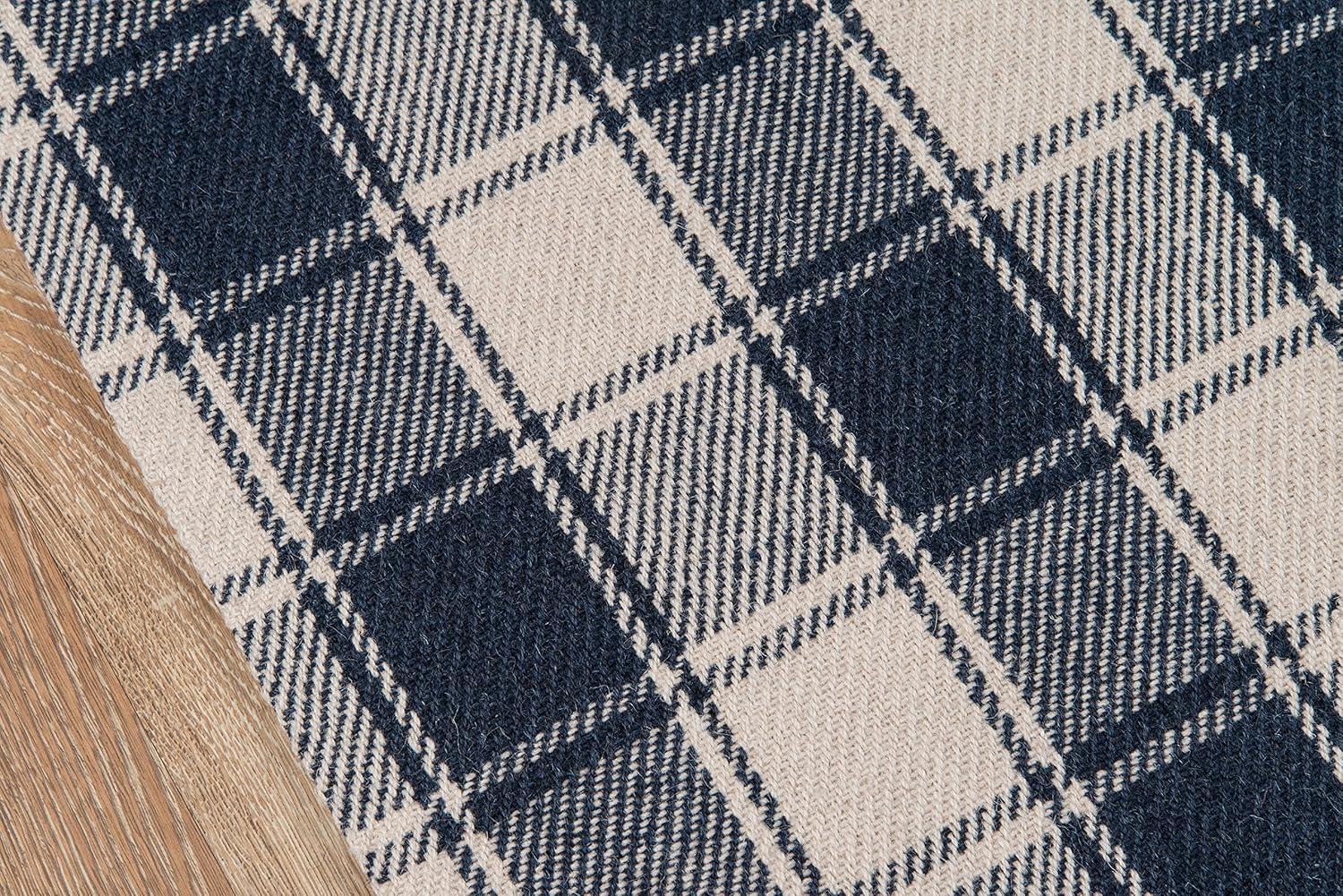 Marlborough Handwoven Navy Blue/Ivory Rug