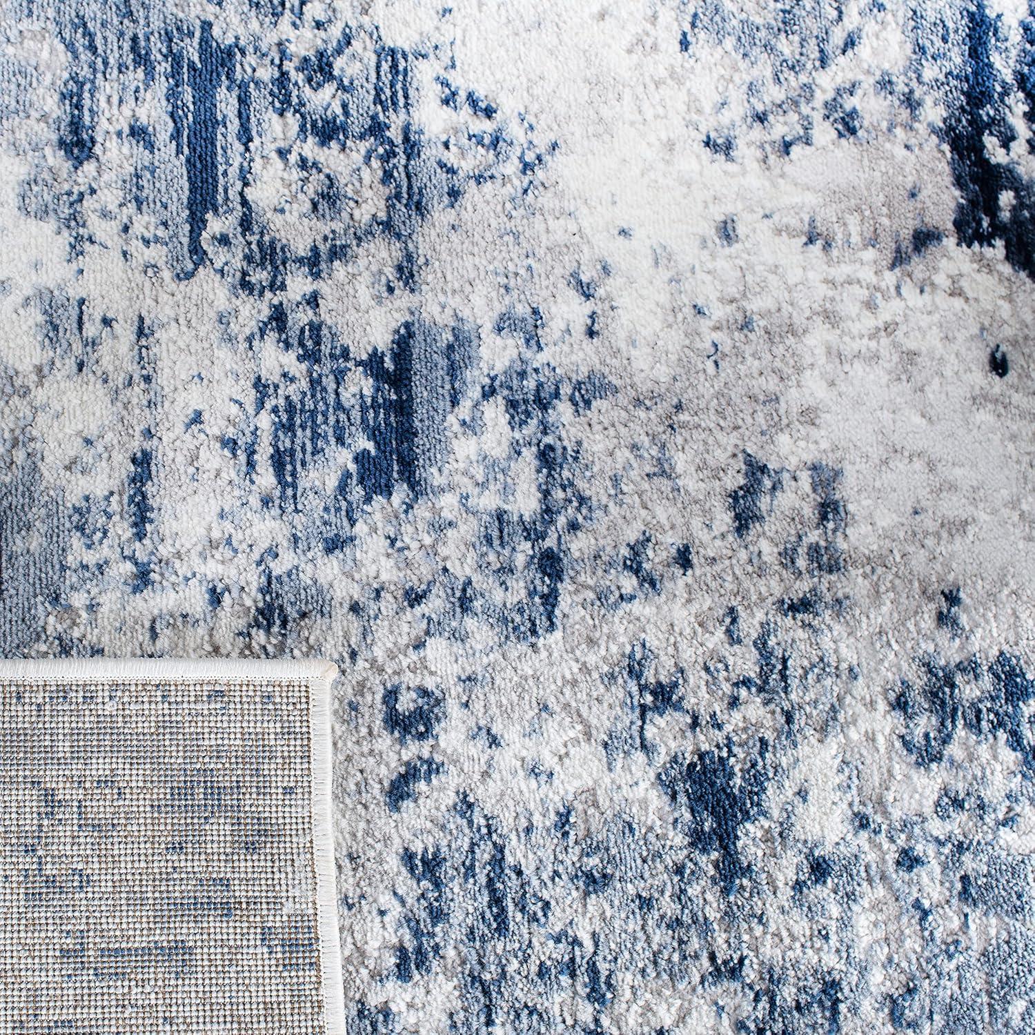 Amelia ALA705 Power Loomed Accent Rug - Navy/Grey - 2'2"x4' - Safavieh.