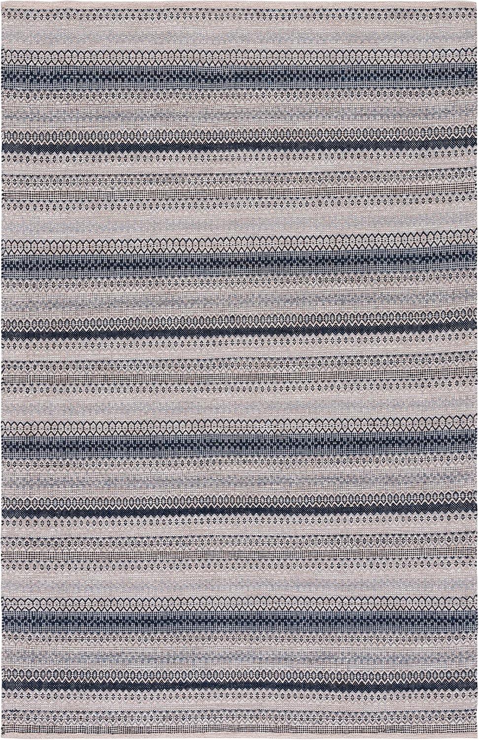 Kilim KLM475 Hand Woven Area Rug - Grey/Black - 6'x9' - Safavieh.