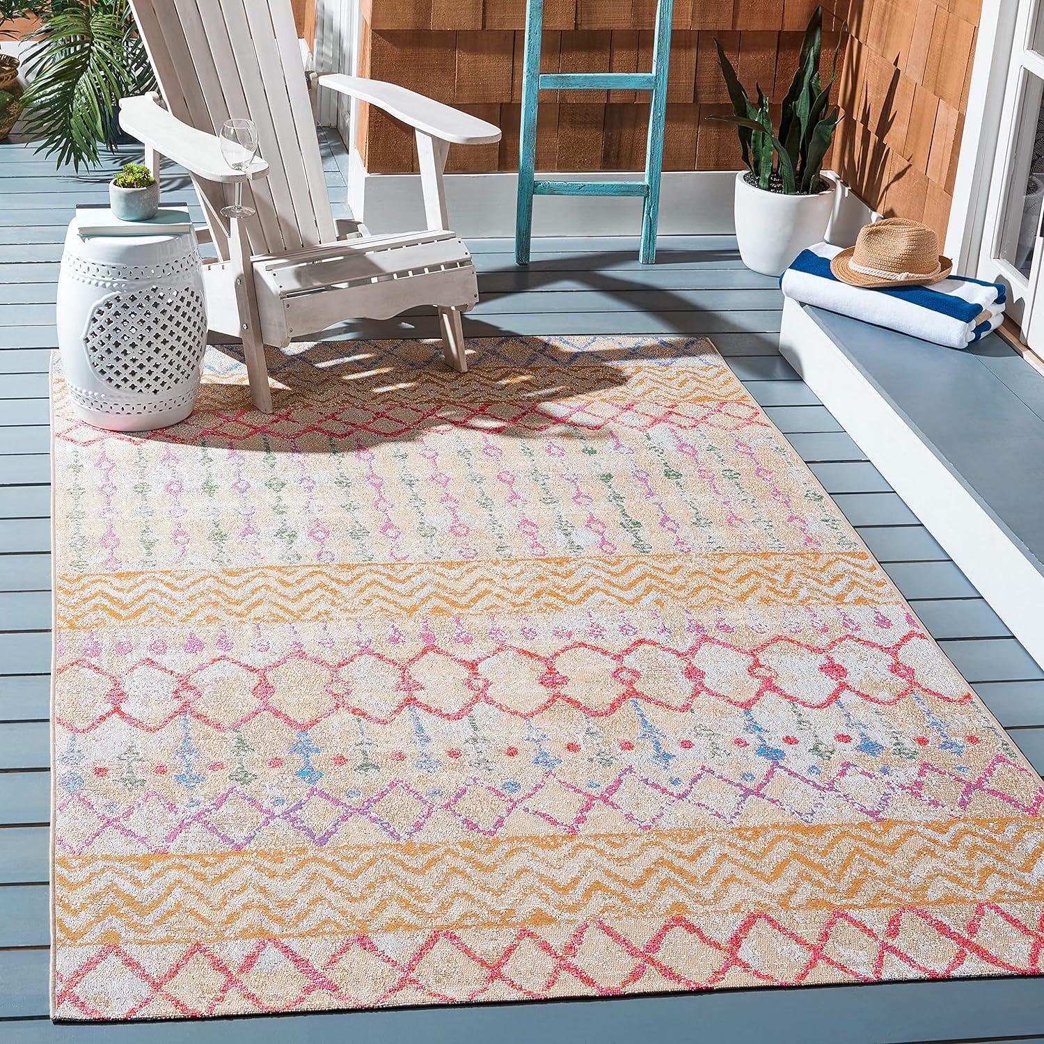 Summer SMR497 Power Loomed Indoor and Outdoor Area Rug  - Safavieh