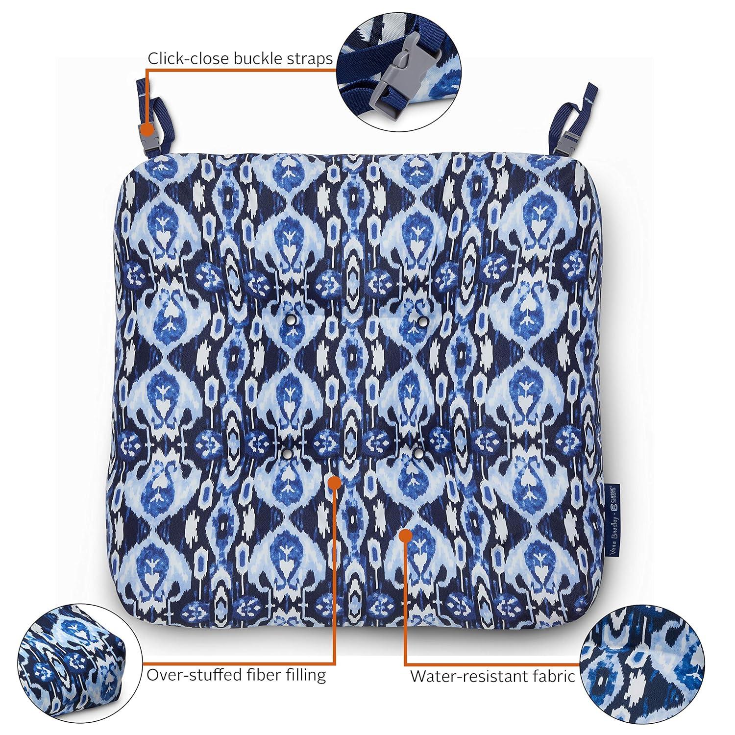 Vera Bradley by Classic Accessories Water-Resistant Patio Chair Cushions