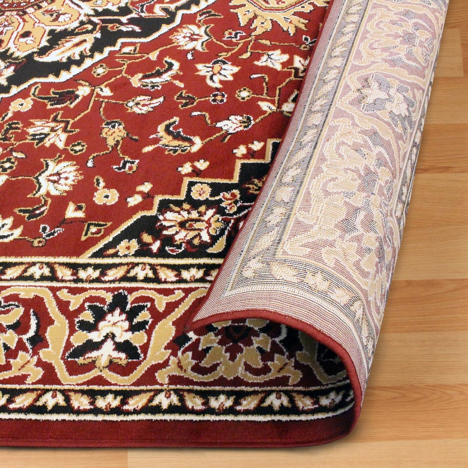 Superior Glendale Oriental Medallion Indoor Area Rug, 6'x9', Red