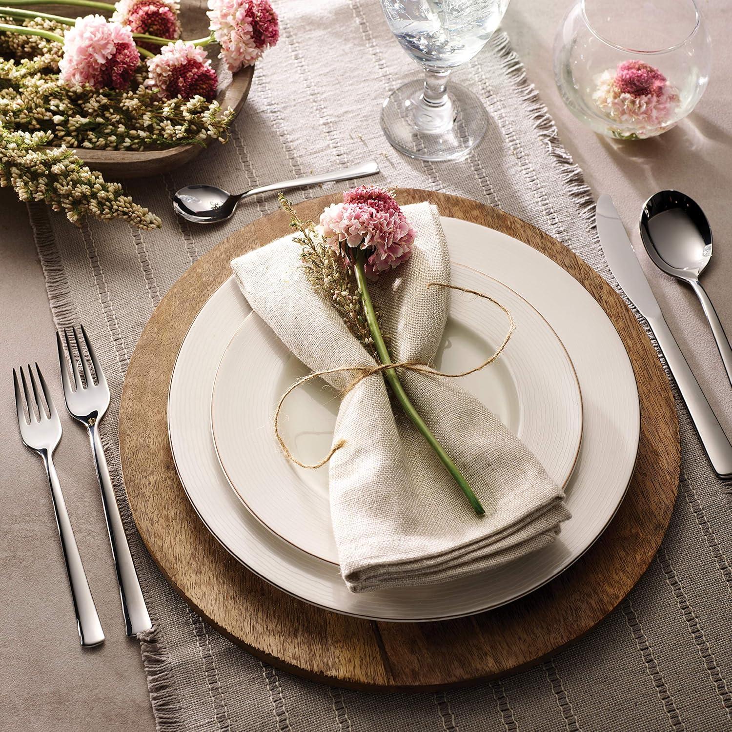 Tramontina Berlin 20-Piece Stainless Steel Flatware Set –  Mirror-Polished Finish, Square Handle Design, Knives, Forks & Spoons Silverware Set