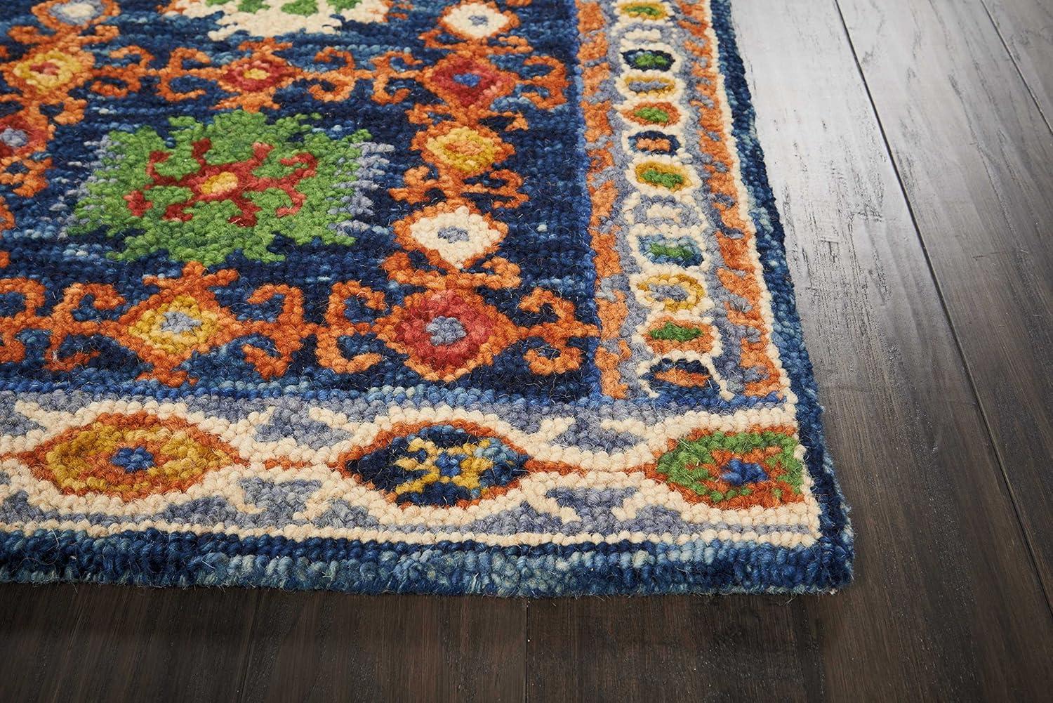 Nourison Vivid Navy Indoor Area Rug VIV09 8'X10'6"