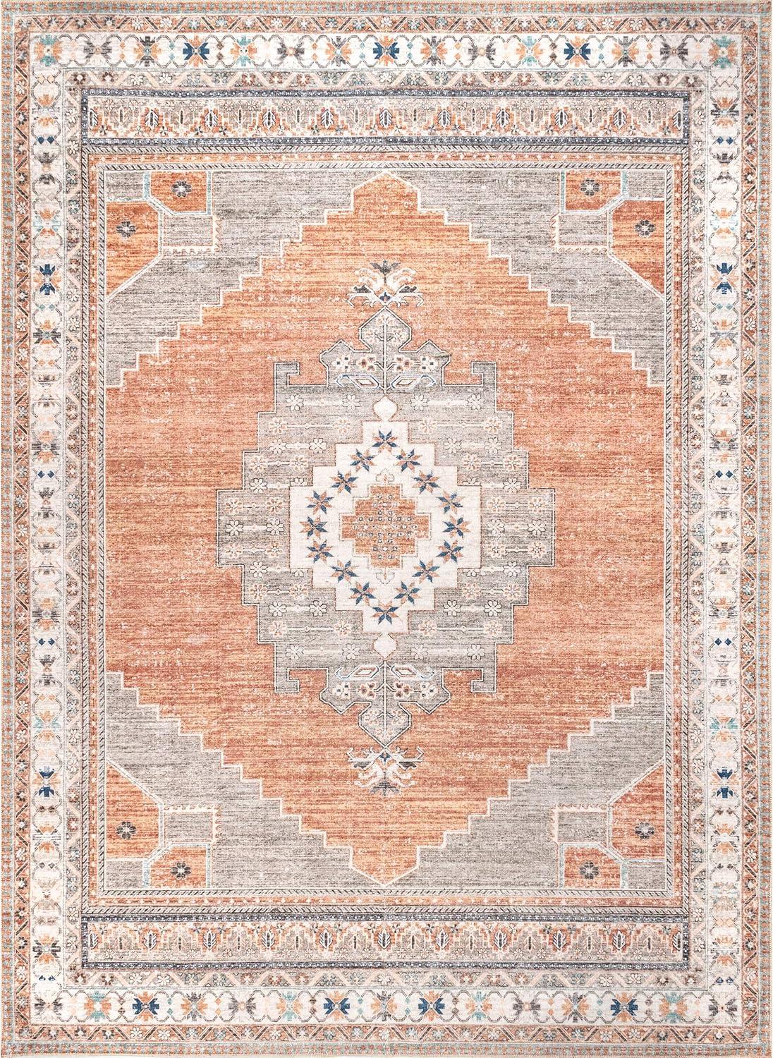 Nuloom Alicia Machine Washable Medallion Indoor Area Rug