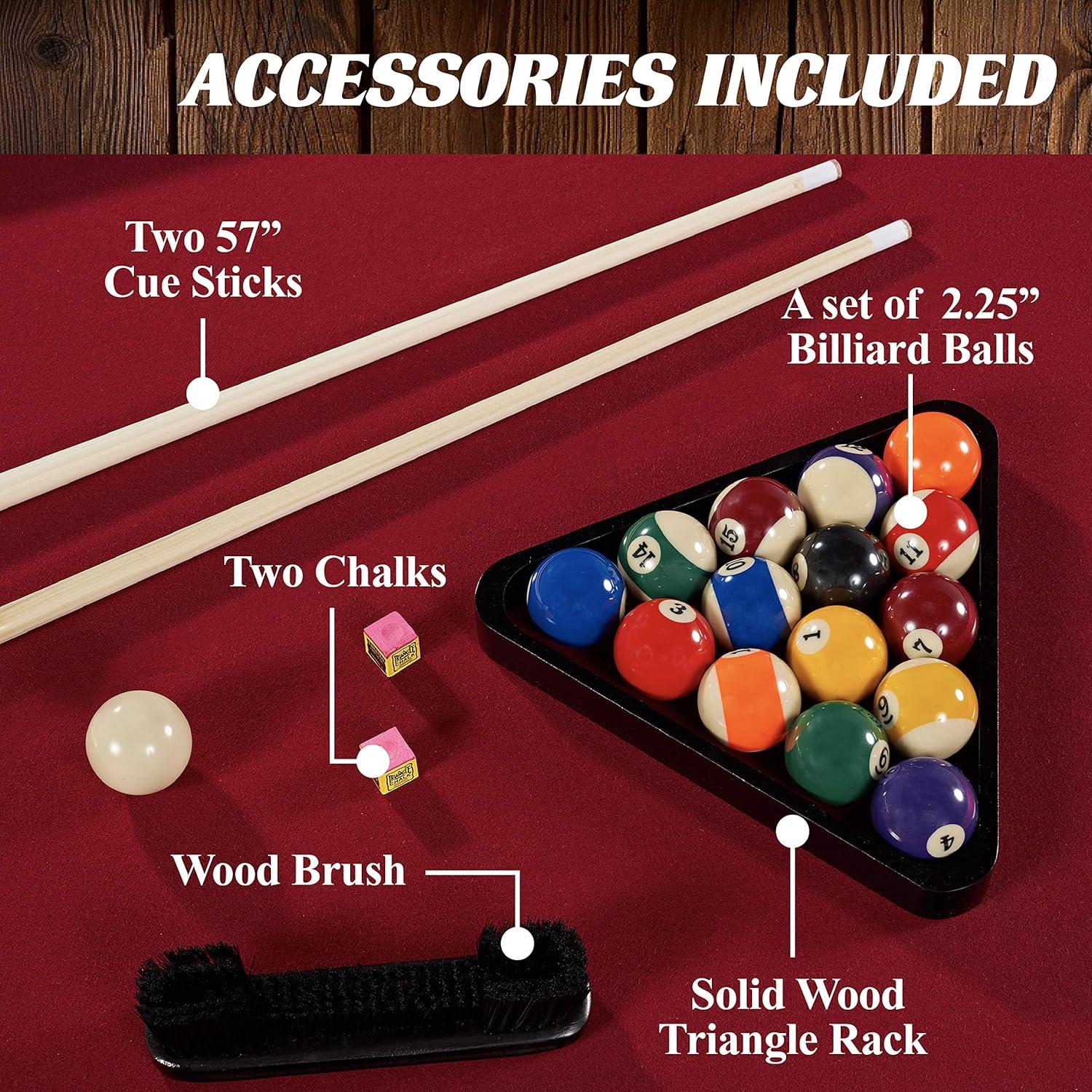 Barrington Billiards Company Barrington Arlington 8 ft Pool Table with Playing Accessories