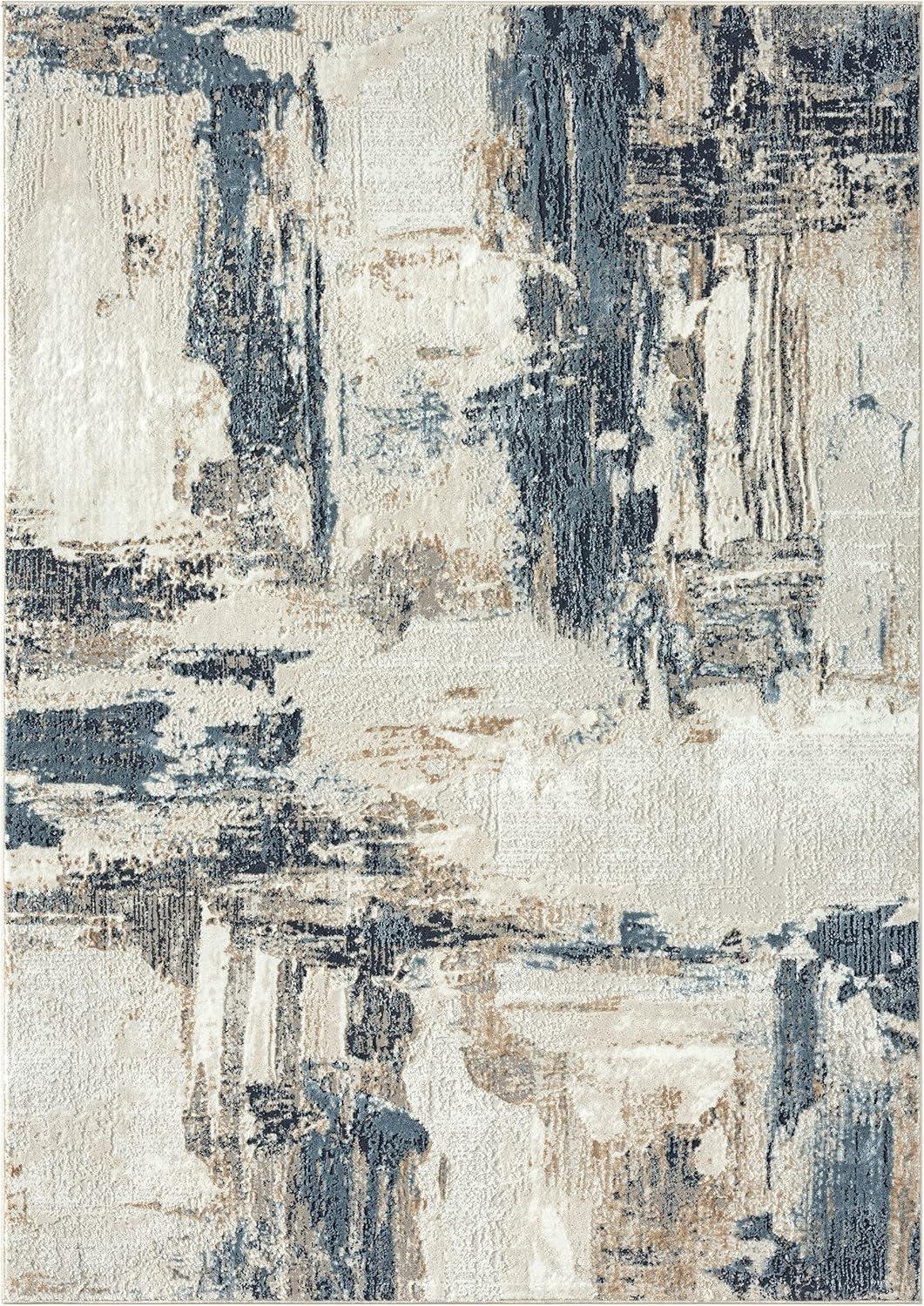 Luxe Weavers Distressed Abstract Area Rug