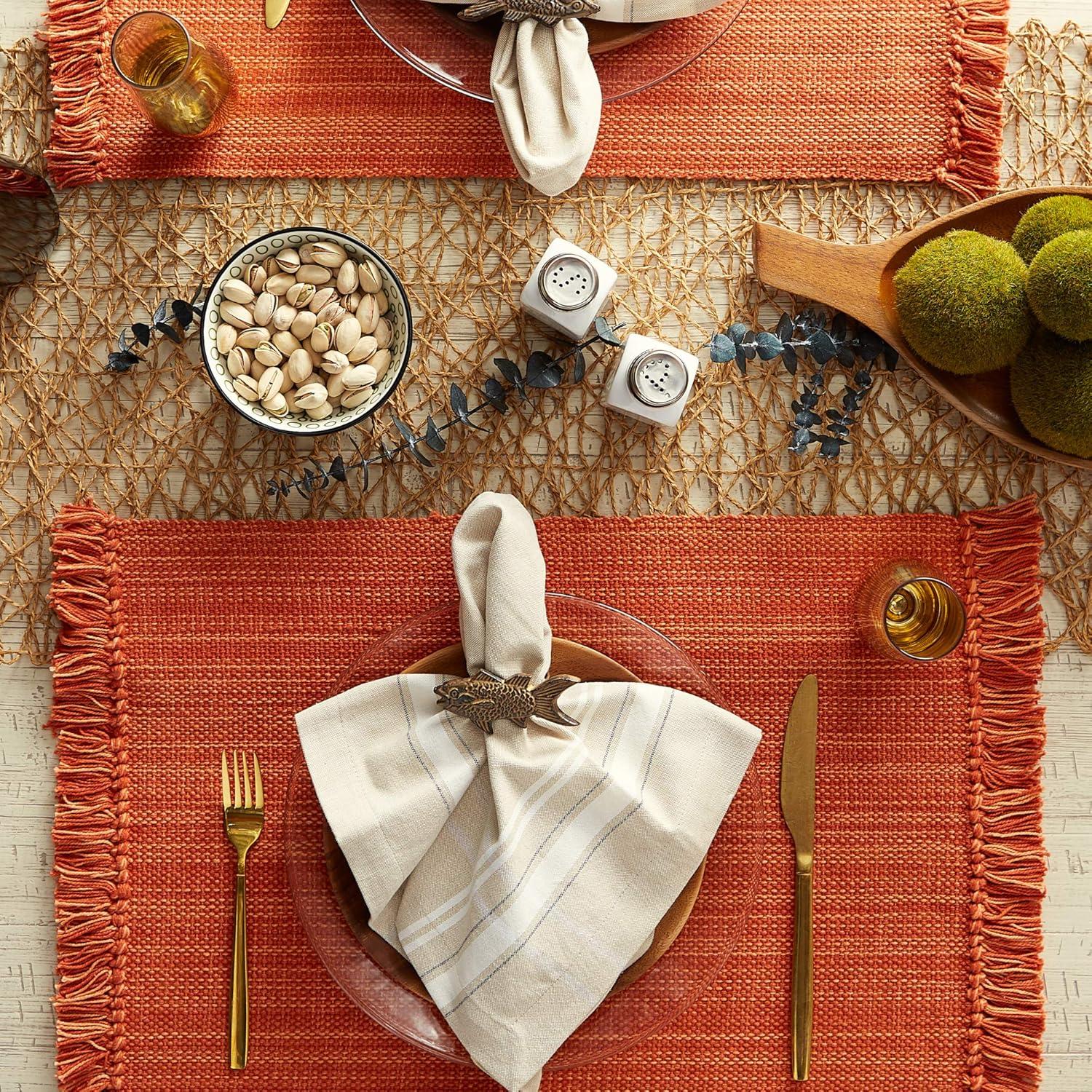 Variegated Spice Fringe Placemat (Set of 6)