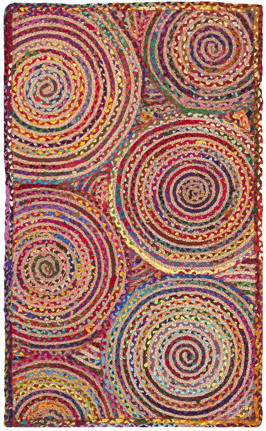 Cape Cod CAP203 Woven Indoor Accent Rug - Red/Multi - 3'x5' - Safavieh