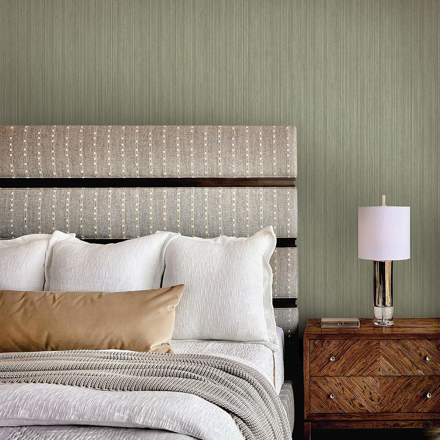 Tempaper Grasscloth Peel and Stick Wallpaper