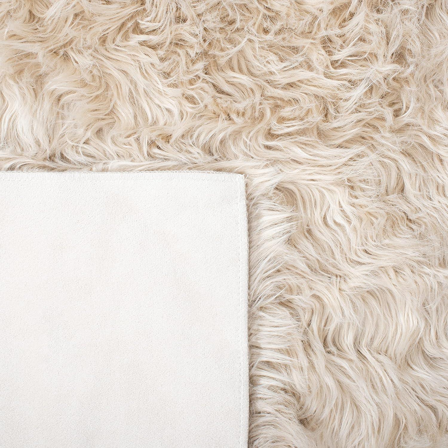 Faux Sheep Skin FSS235 Power Loomed Area Rug  - Safavieh