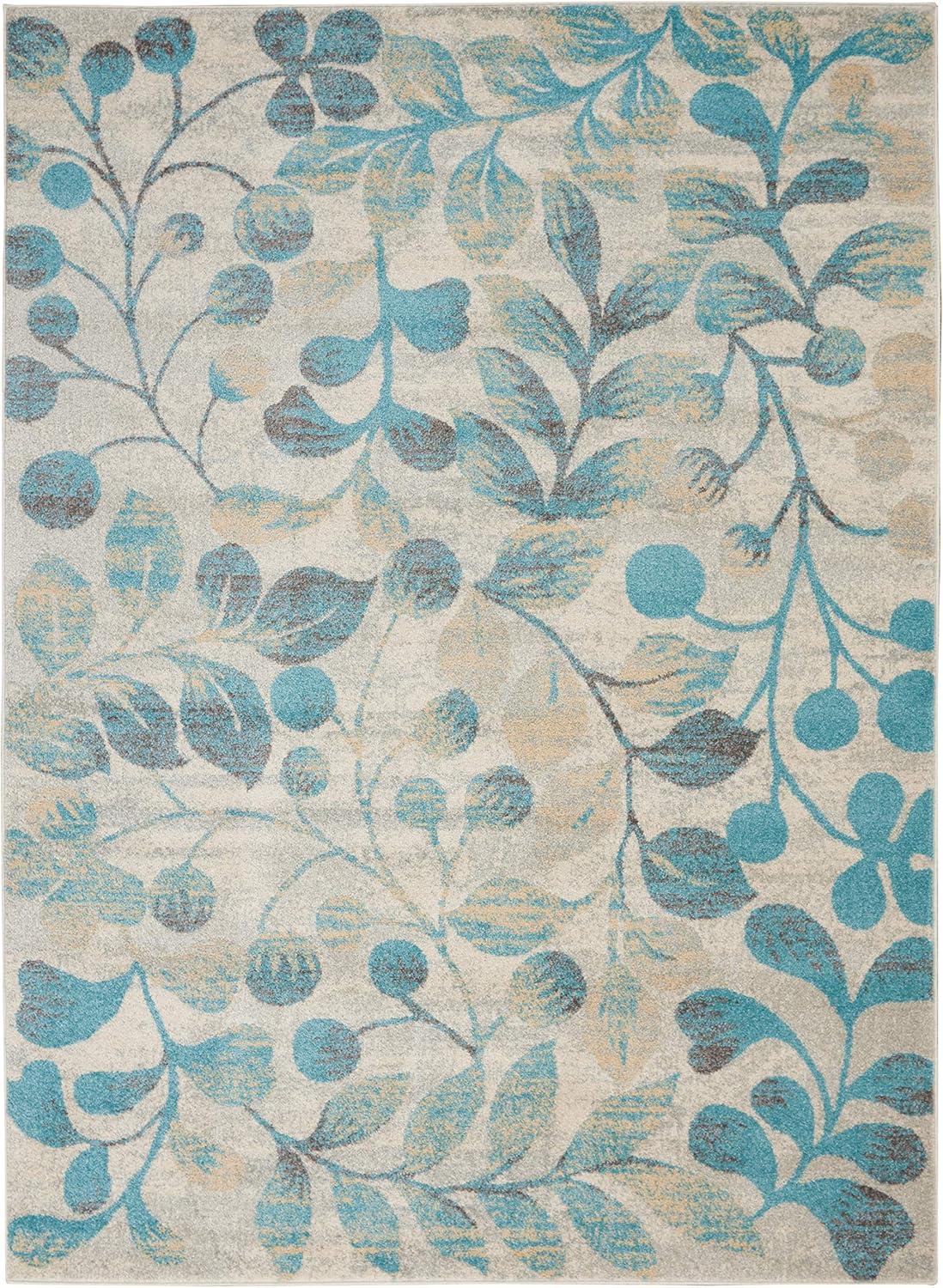 Nourison Tranquil Botanical Vine and Bloom Indoor Area Rug