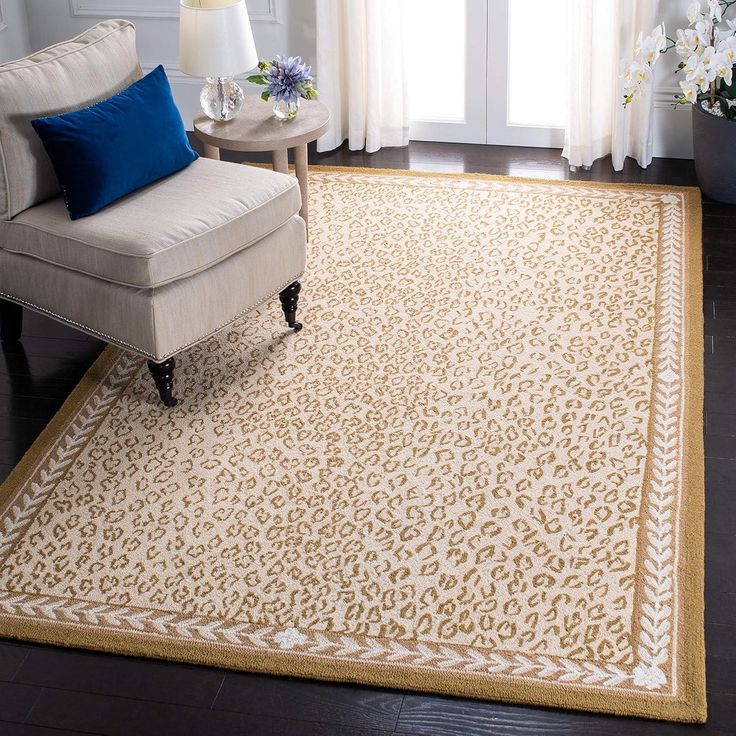 Chelsea Hand Hooked Wool Animal Print Rug