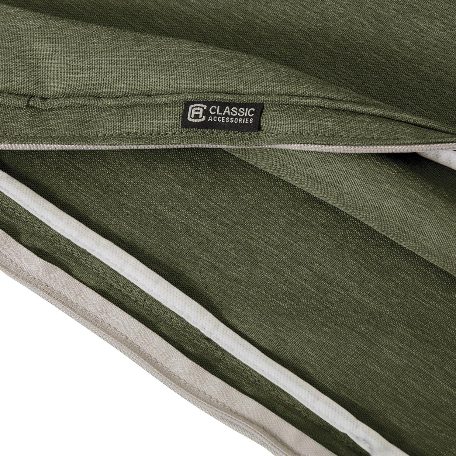 Classic Accessories Montlake FadeSafe Water-Repellent 48 x 18 x 3 Inch Outdoor Bench Cushion, Heather Fern